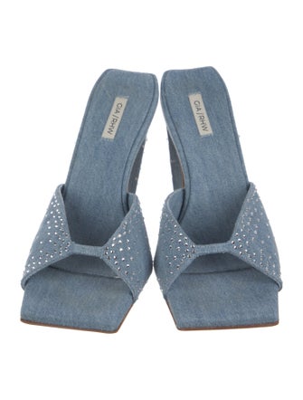 GIA/RHW Denim Patterned Slides