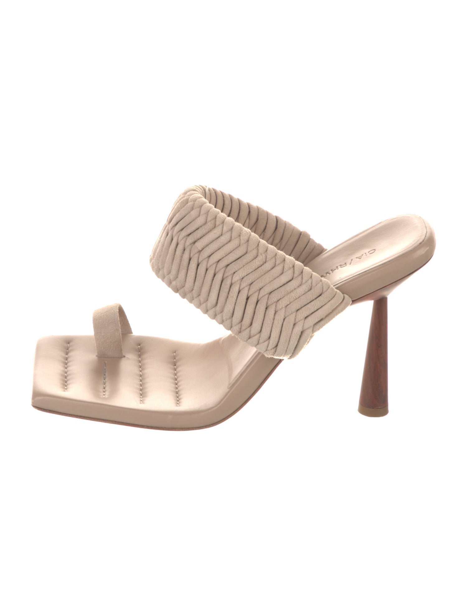 GIA/RHW Suede Braided Accents Slides