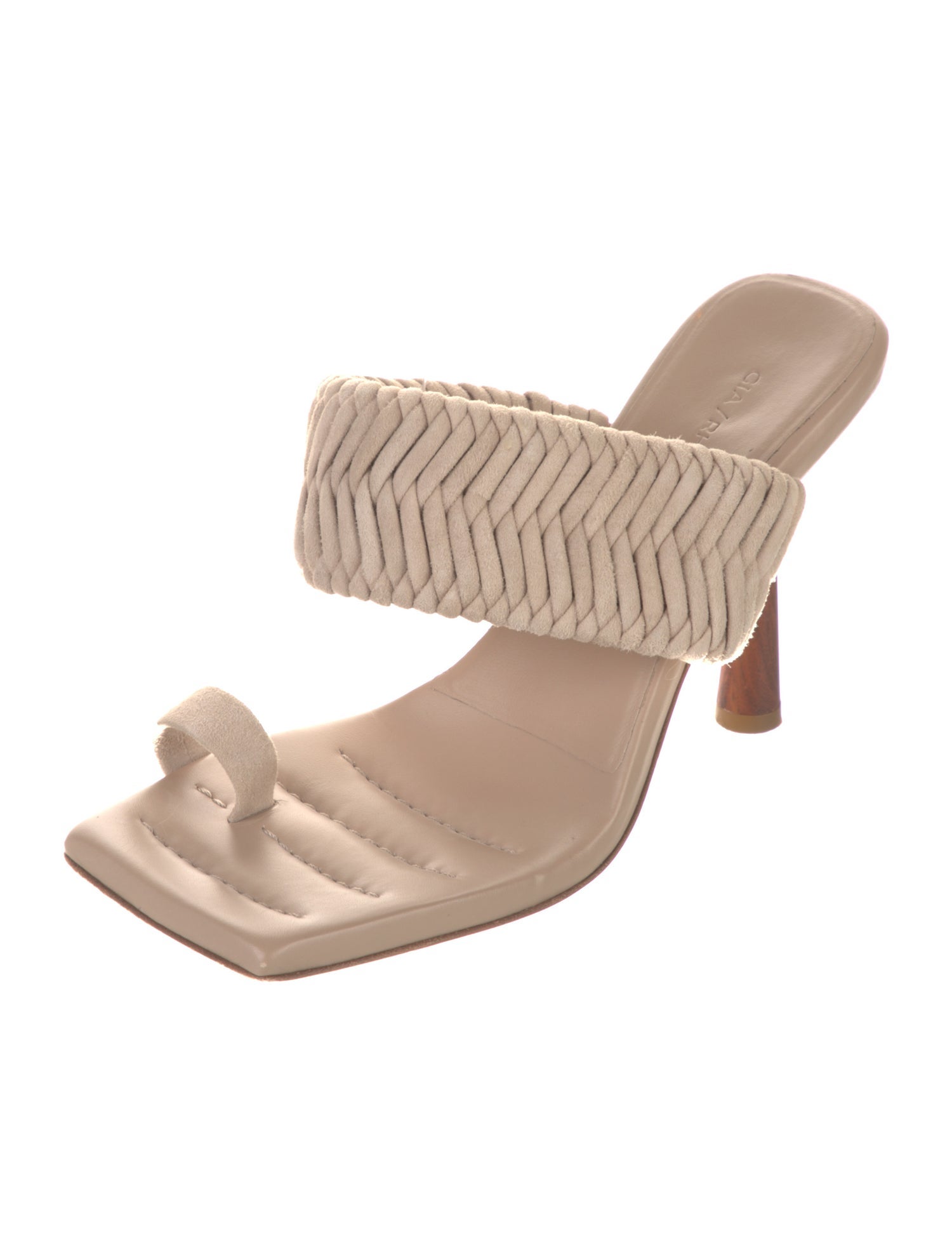 GIA/RHW Suede Braided Accents Slides