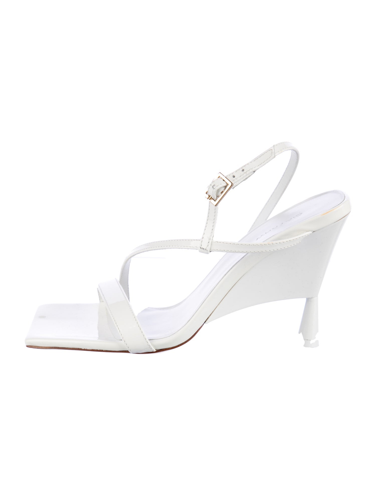 GIA/RHW Patent Leather Slingback Sandals