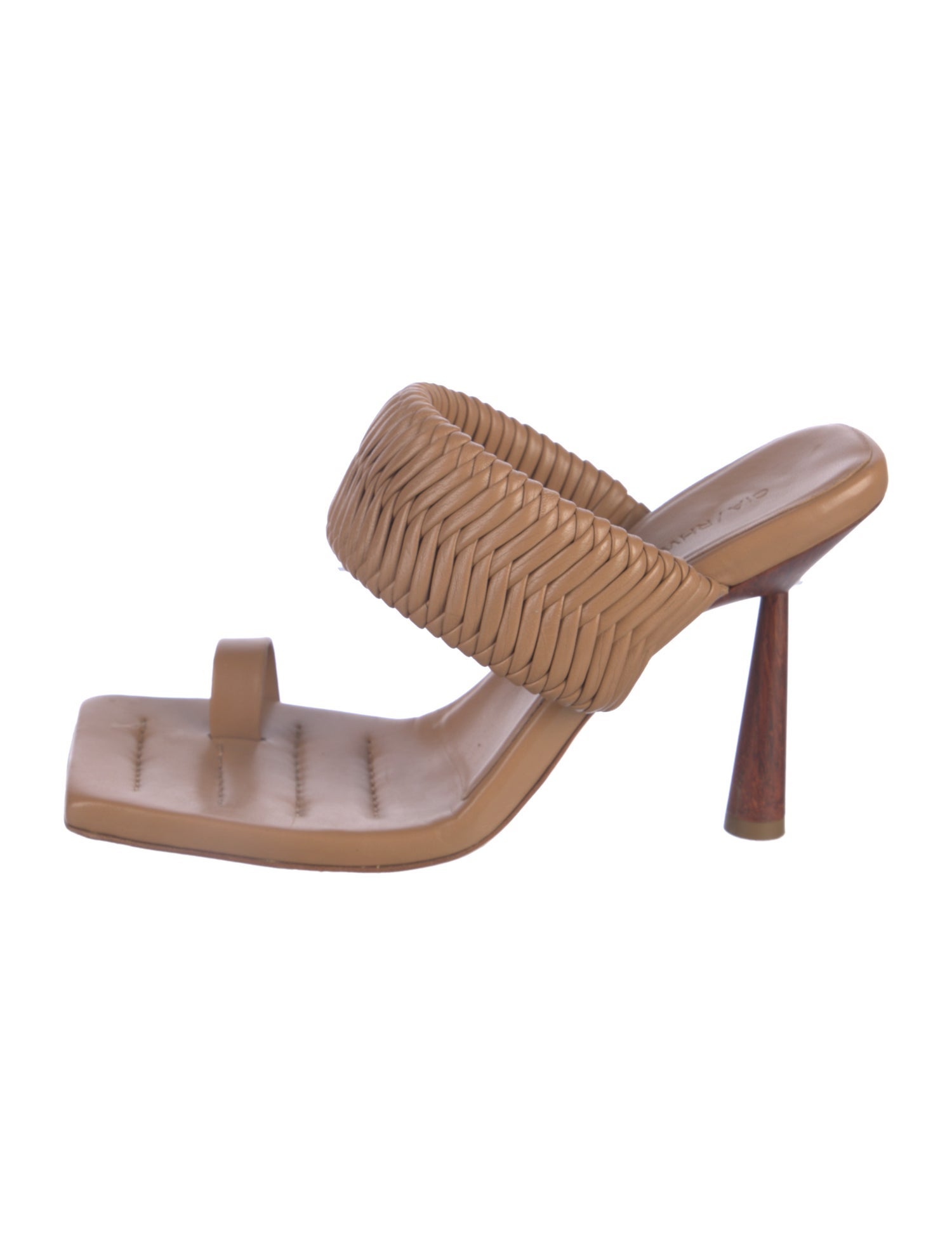 GIA/RHW Leather Animal Print Slides