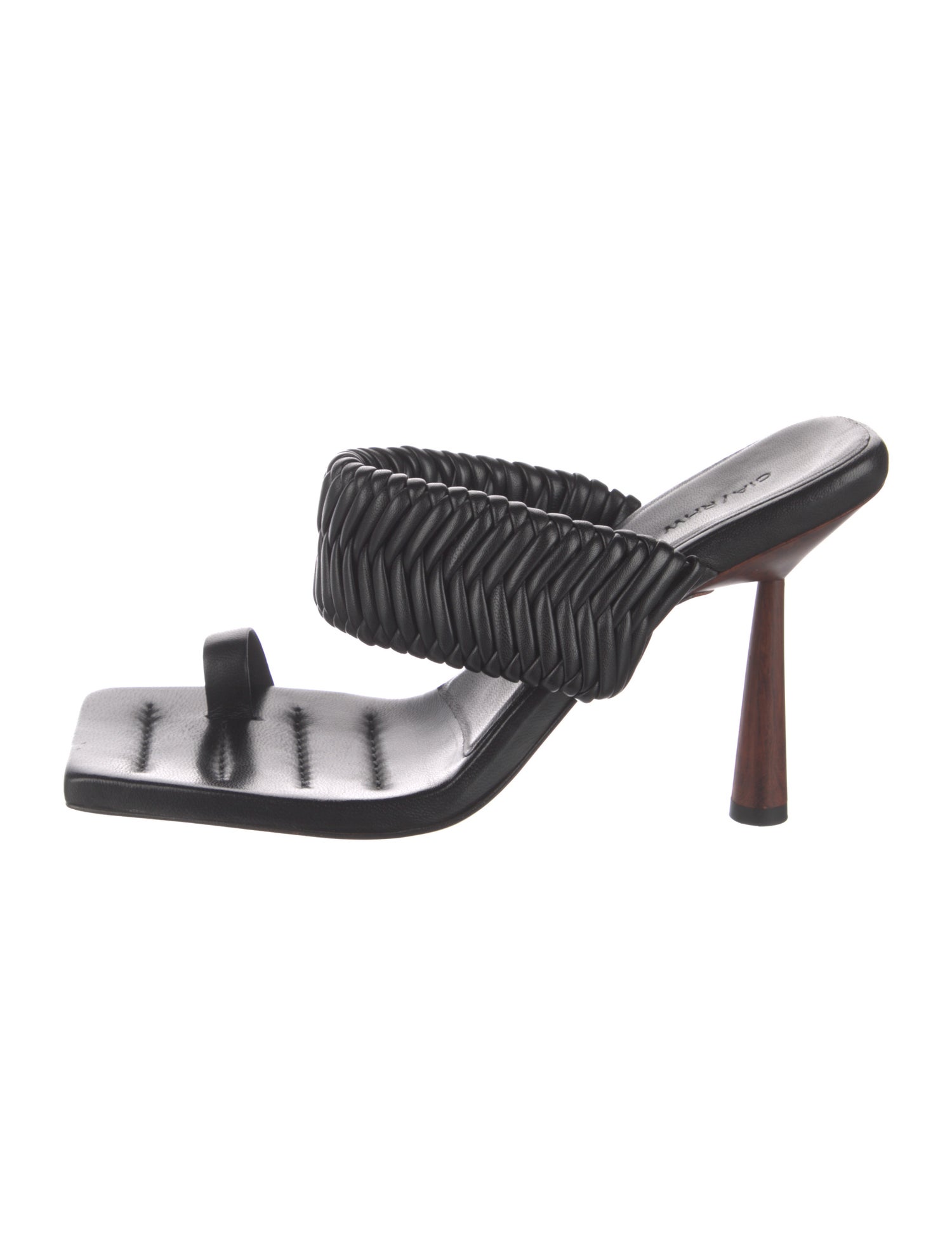 GIA/RHW Leather Braided Accents Slides