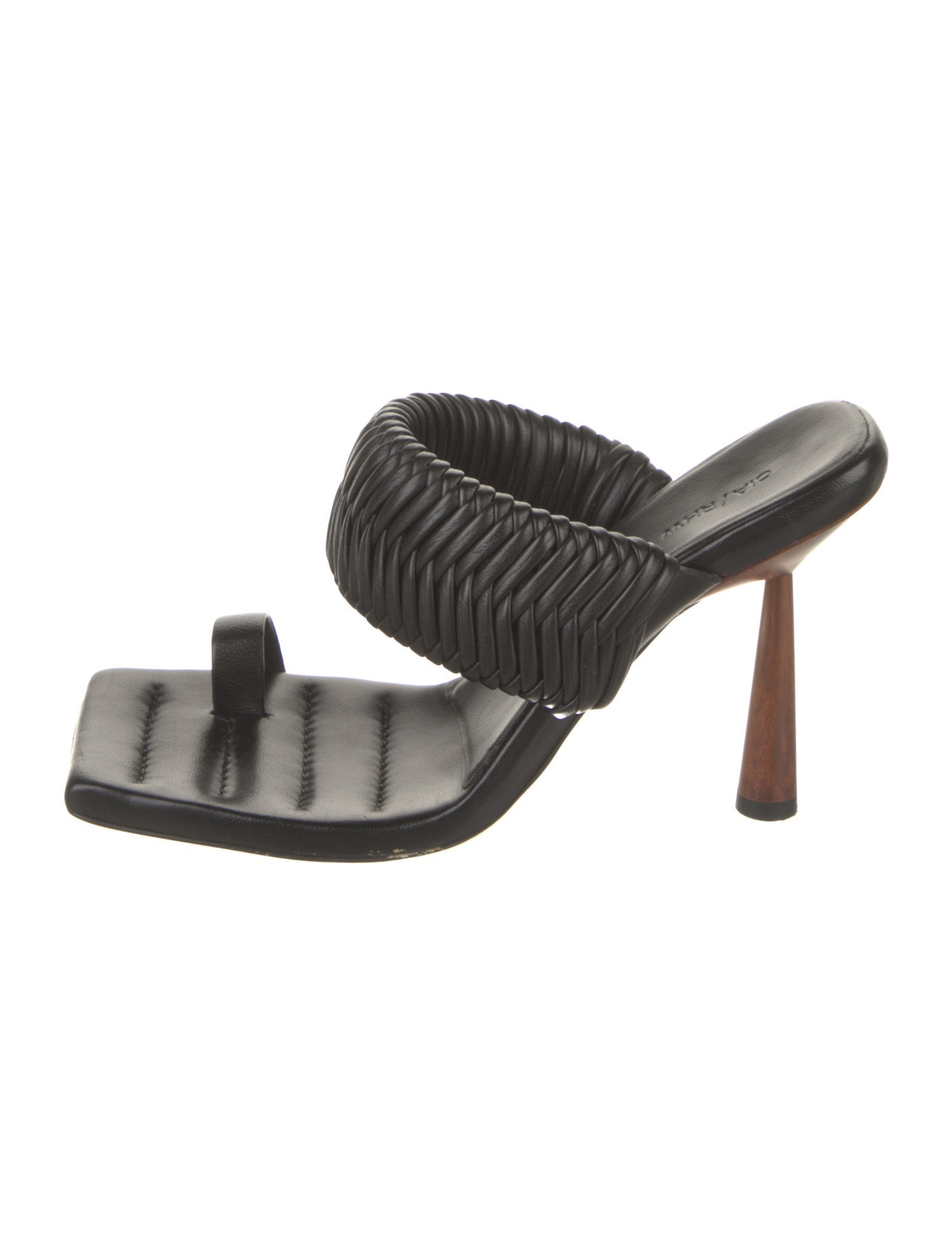 GIA/RHW Leather Braided Accents Slides