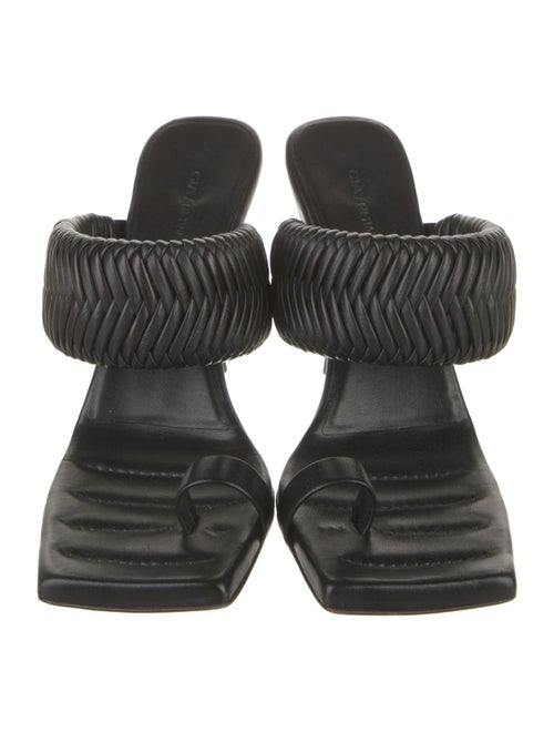 GIA/RHW Leather Braided Accents Slides