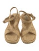 GIA/RHW Raffia Leather Trim Embellishment Espadrilles