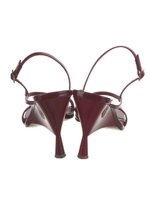 GIA/RHW Patent Leather Slingback Sandals