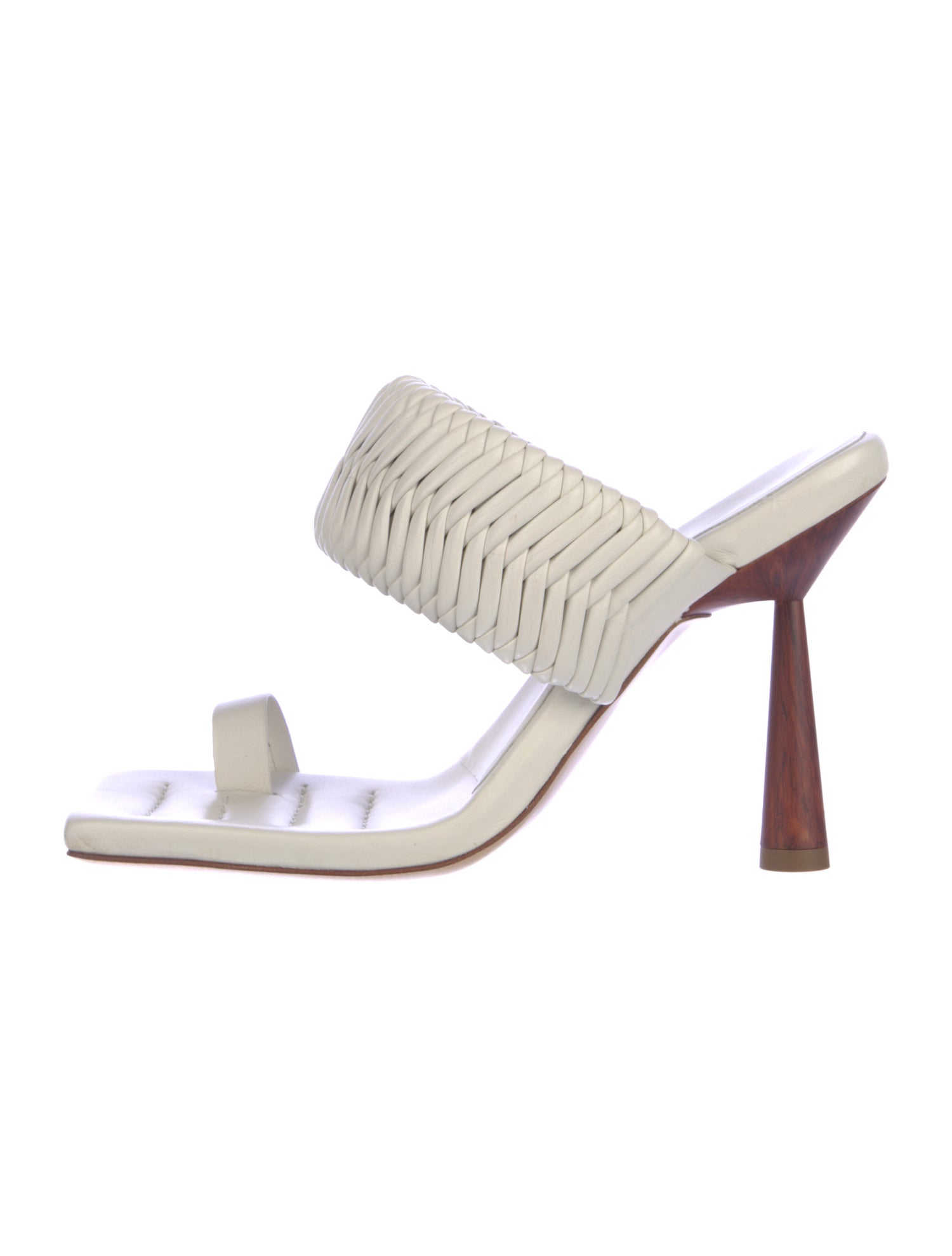 GIA/RHW Leather Braided Accents Slides