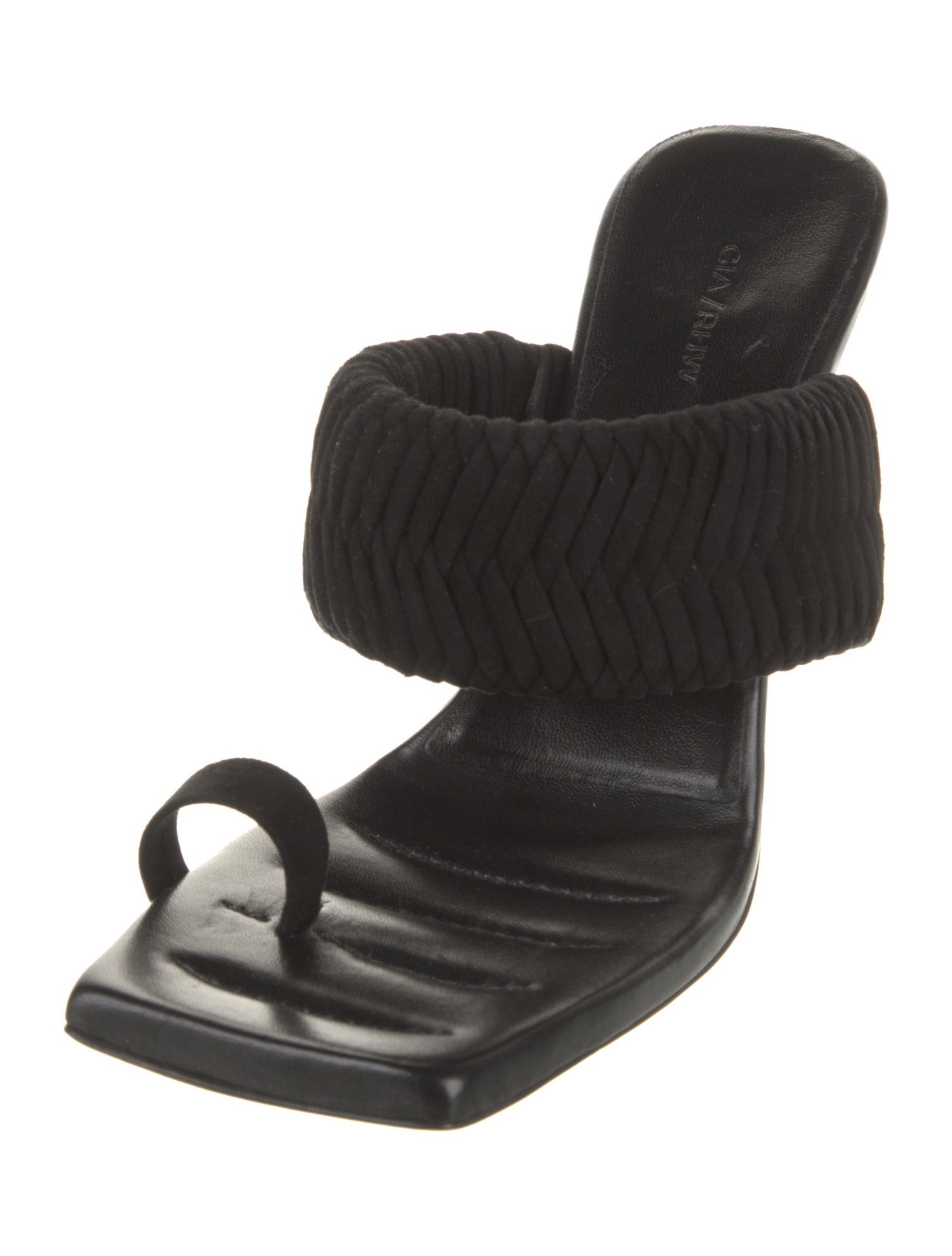 GIA/RHW Leather Braided Accents Slides