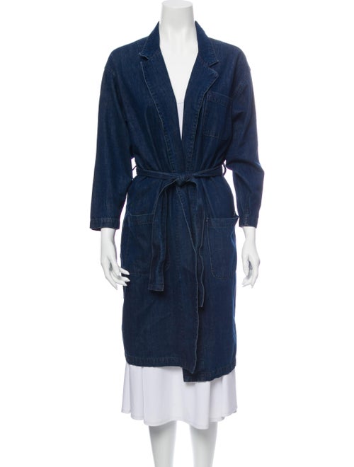 Grlfrnd Trench Coat Blue