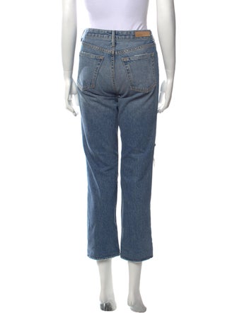 GRLFRND Mid-Rise Straight Leg Jeans
