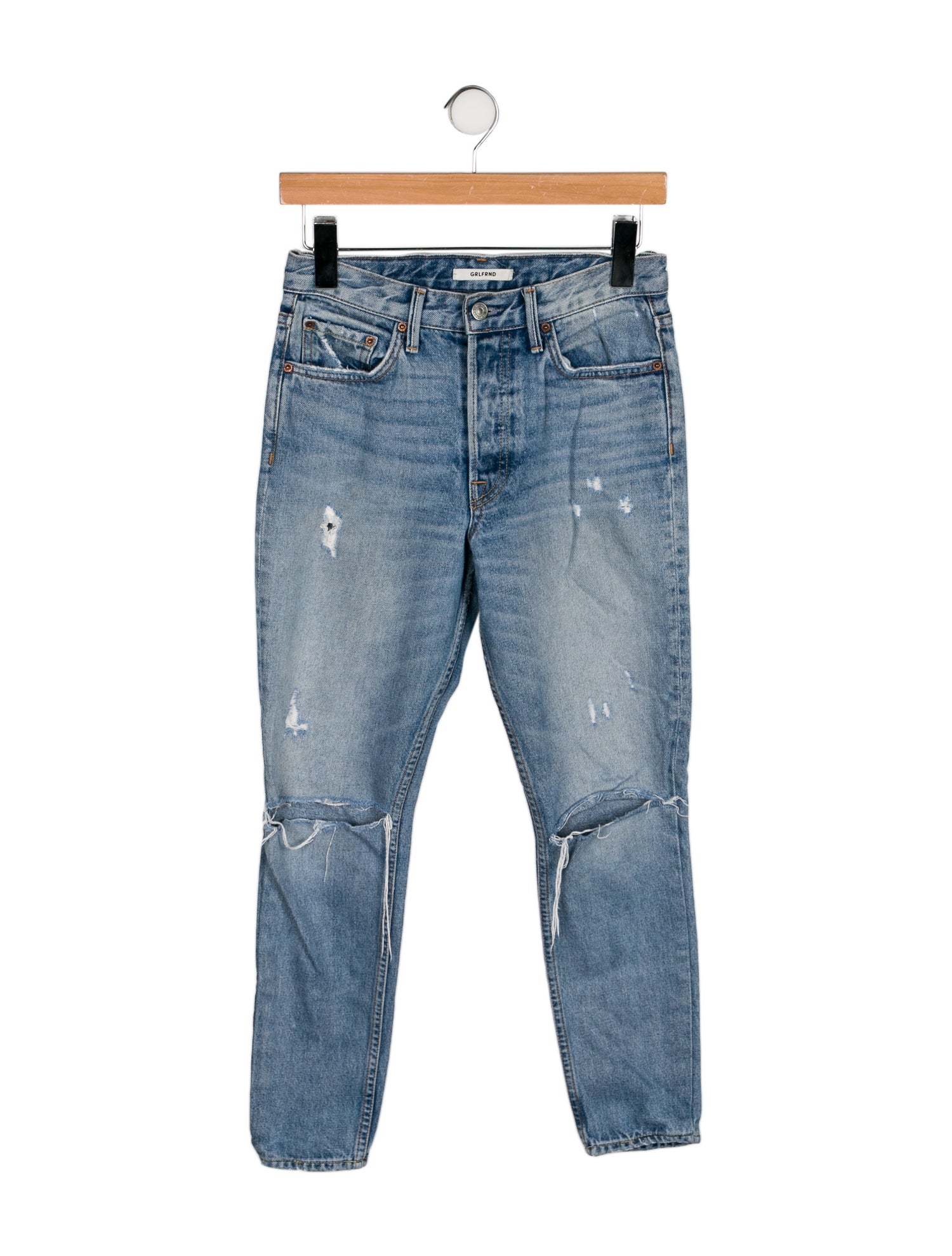 GRLFRND Mid-Rise Skinny Leg Jeans