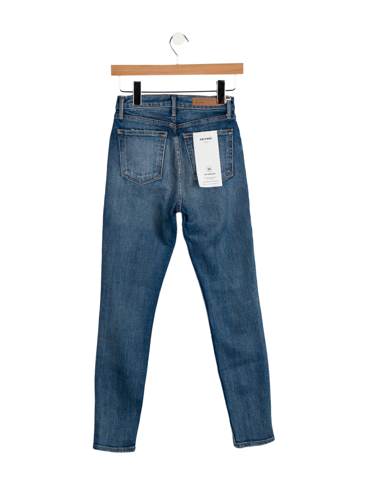 GRLFRND Mid-Rise Skinny Leg Jeans w/ Tags