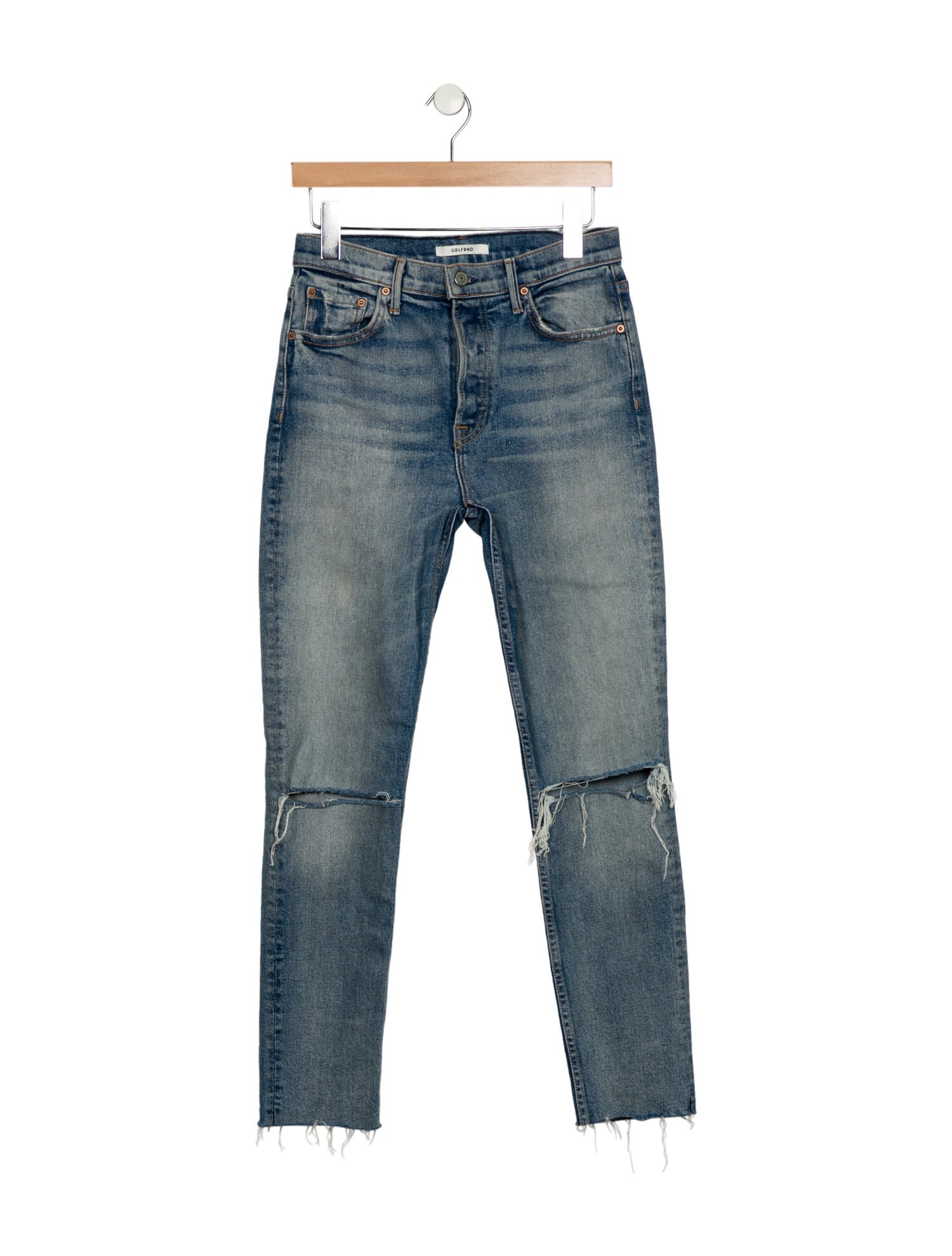 GRLFRND High-Rise Skinny Leg Jeans
