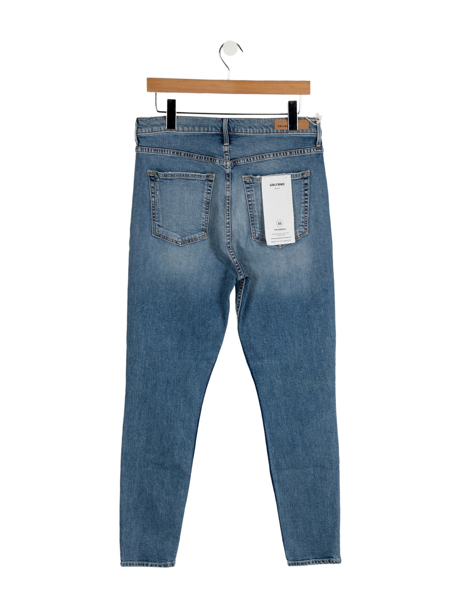 GRLFRND Mid-Rise Skinny Leg Jeans