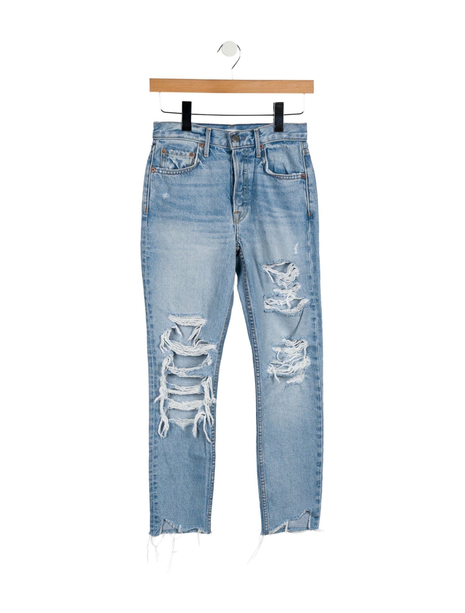 GRLFRND Mid-Rise Skinny Leg Jeans