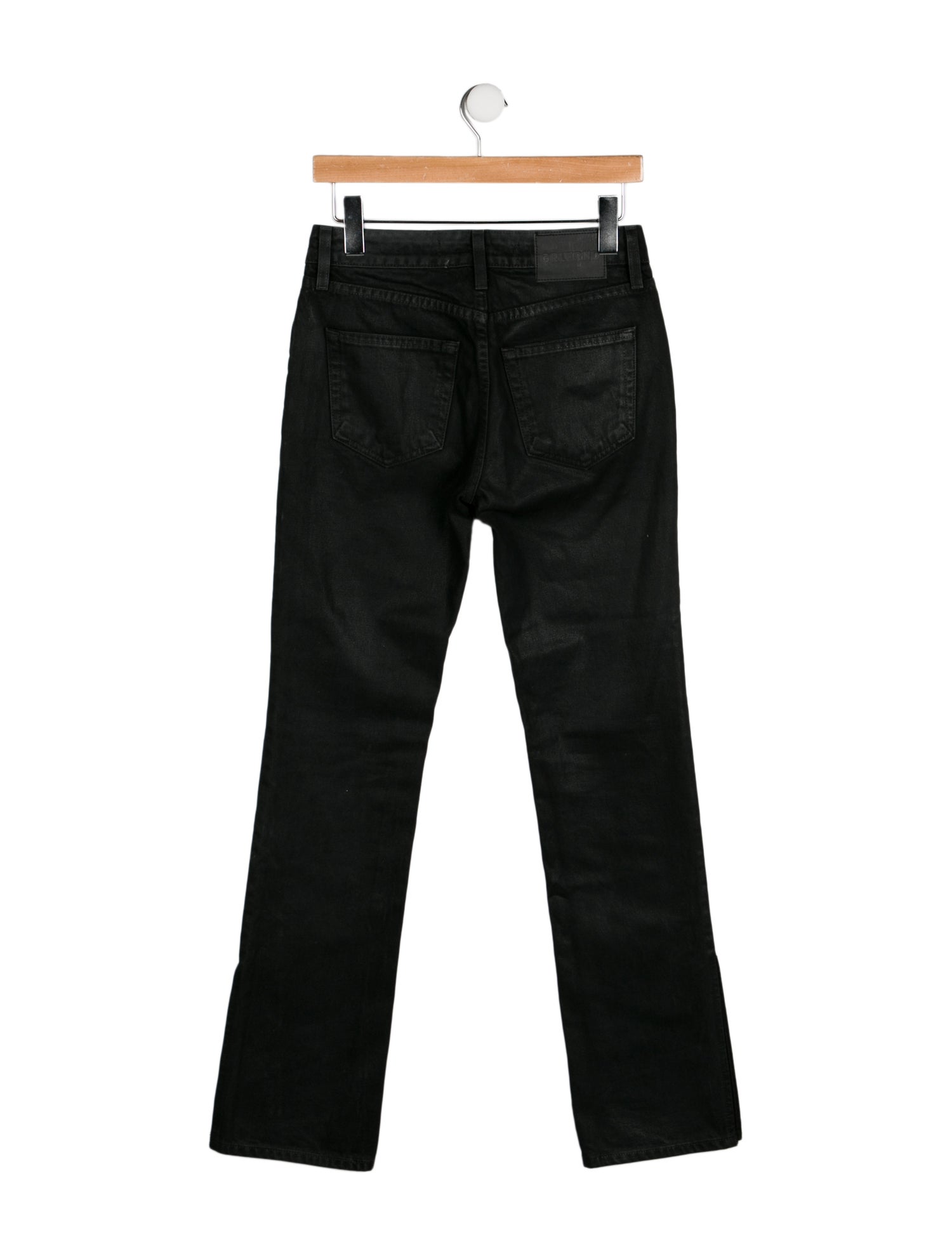 GRLFRND Mid-Rise Straight Leg Jeans