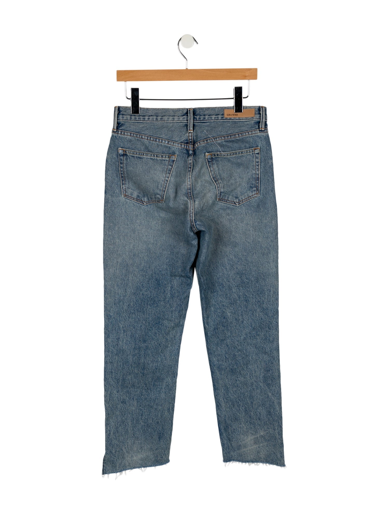 GRLFRND High-Rise Straight Leg Jeans