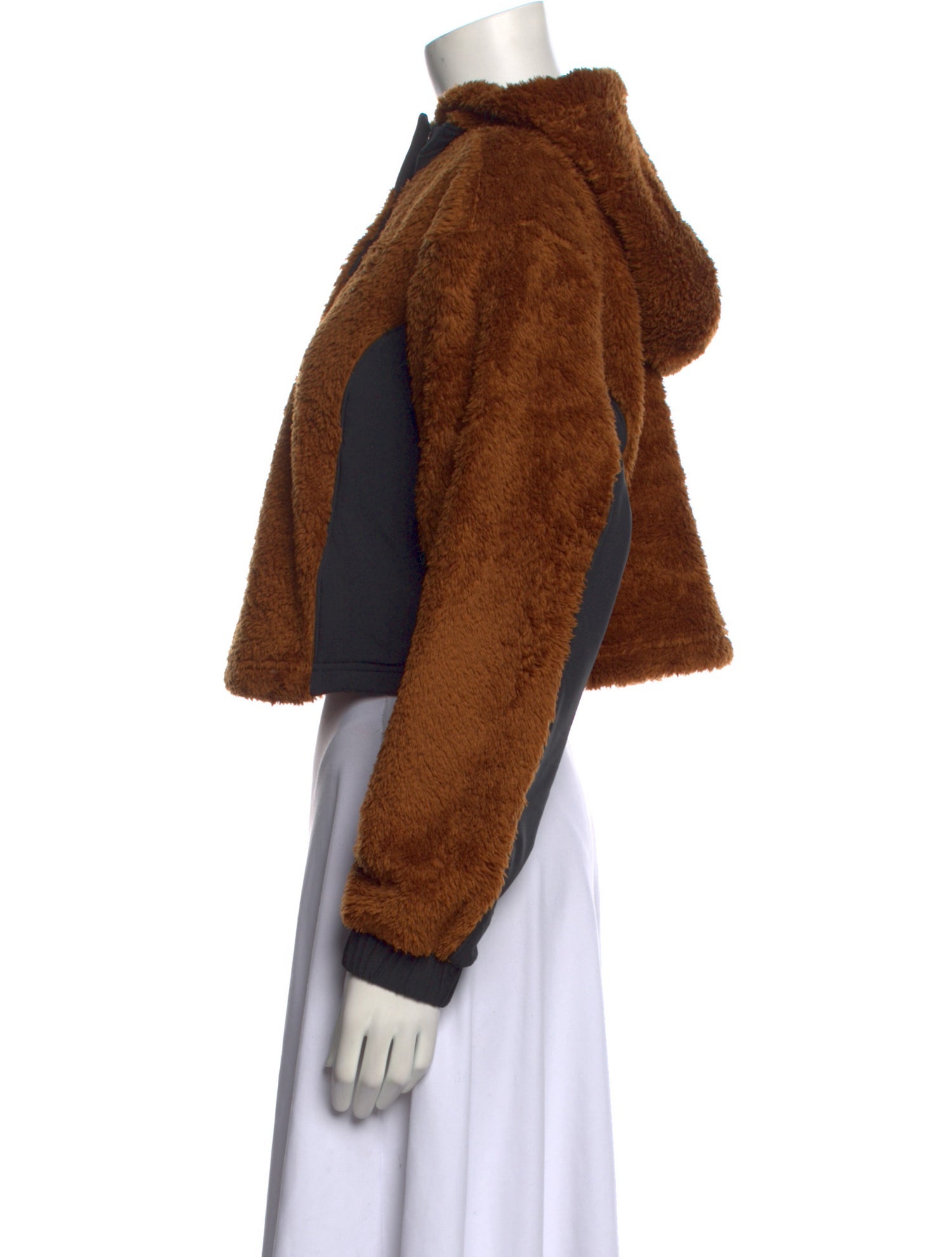 GRLFRND Colorblock Pattern Crew Neck Sweater