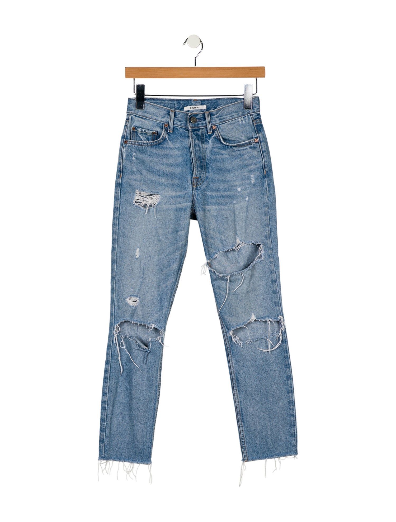 GRLFRND Mid-Rise Skinny Leg Jeans