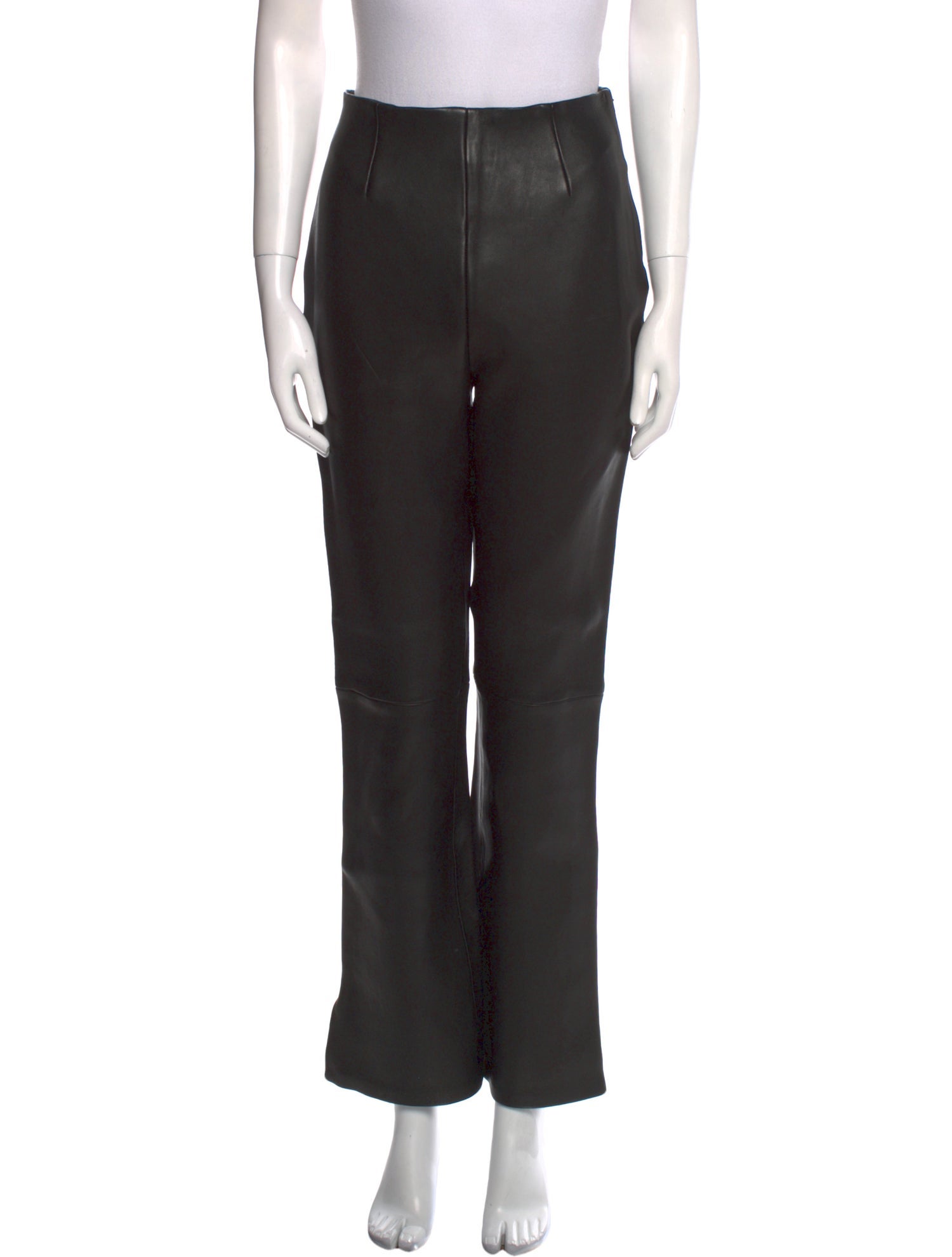 GRLFRND Leather Wide Leg Pants