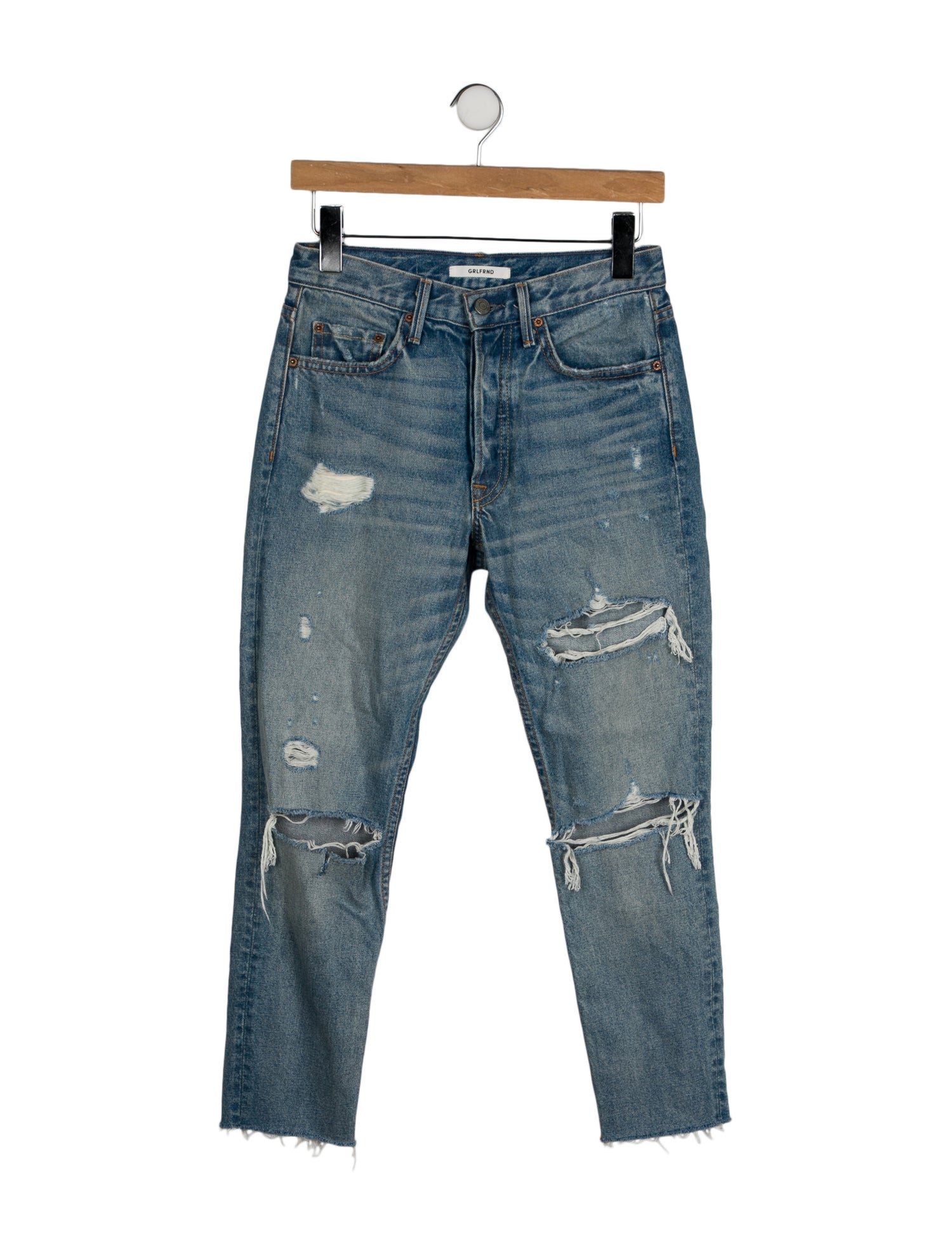 GRLFRND Mid-Rise Skinny Leg Jeans