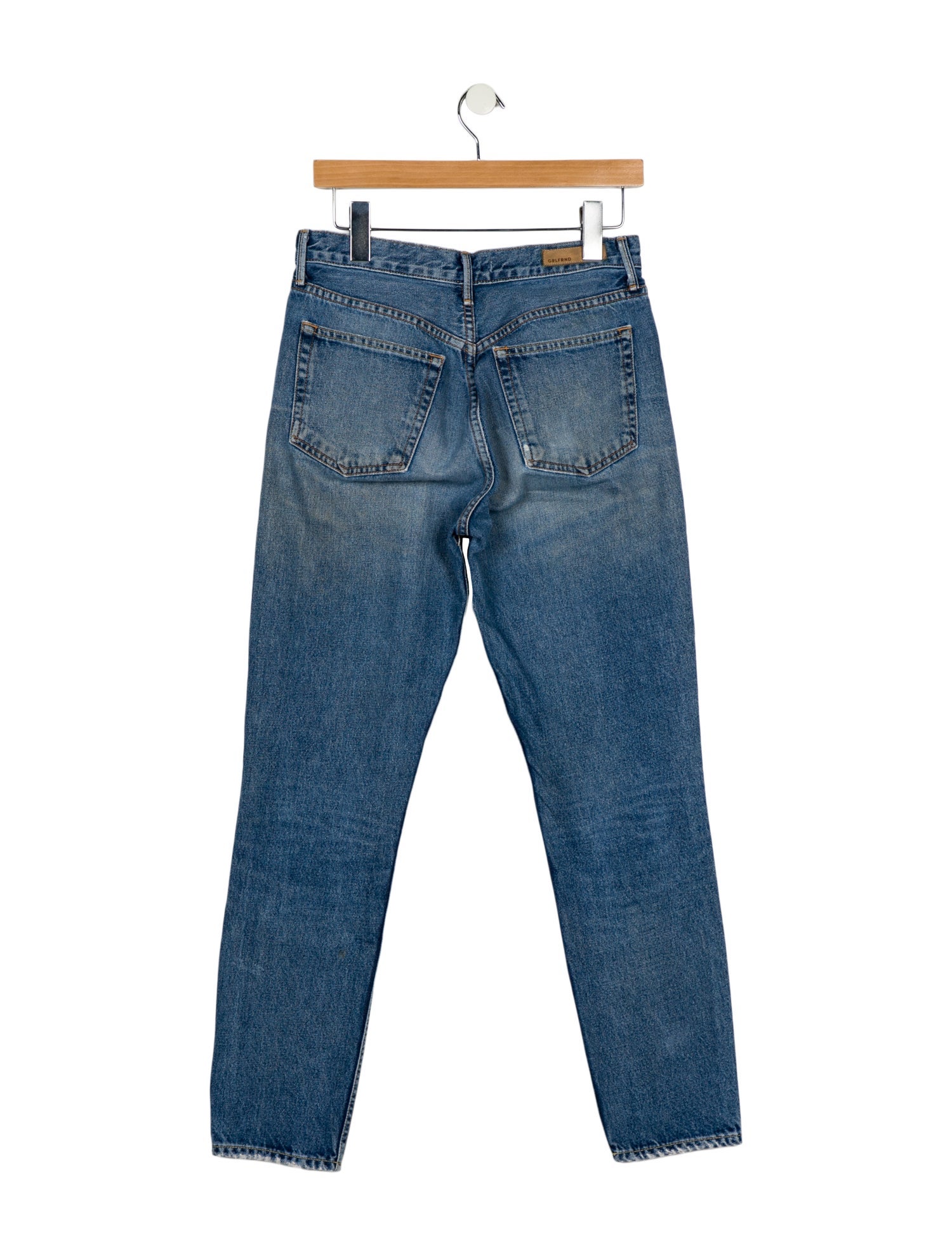 GRLFRND High-Rise Straight Leg Jeans