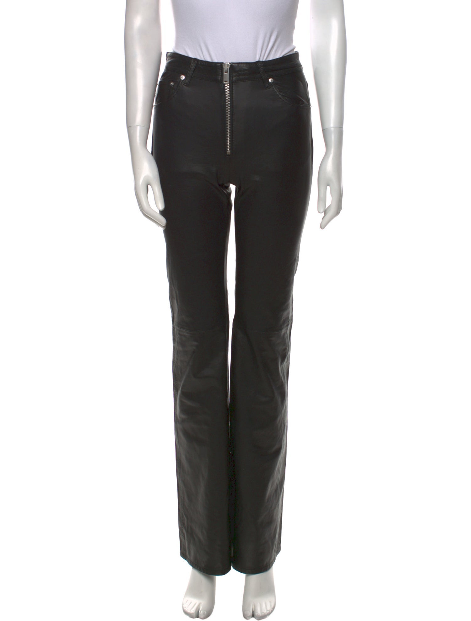 GRLFRND Leather Wide Leg Pants w/ Tags