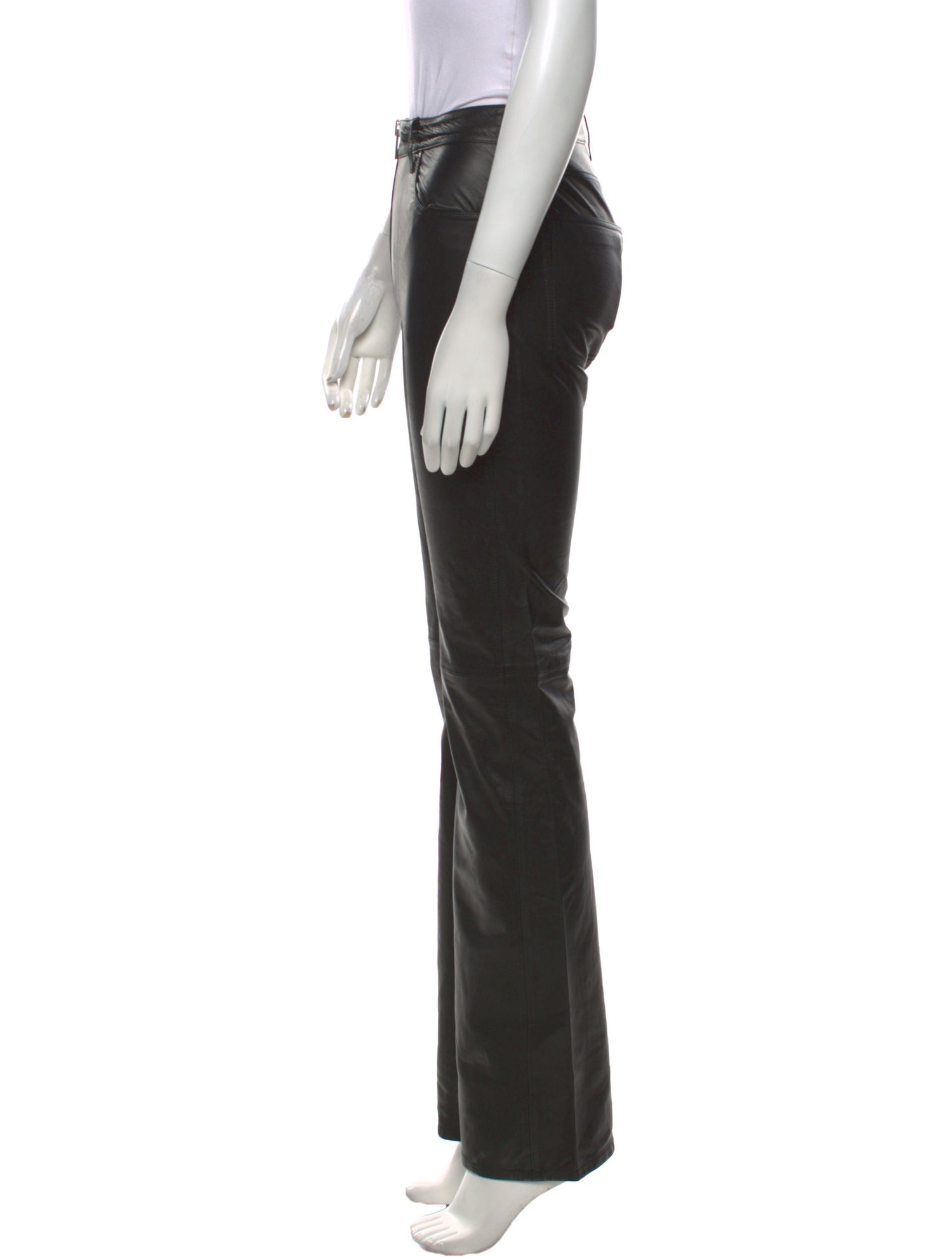 GRLFRND Leather Wide Leg Pants w/ Tags