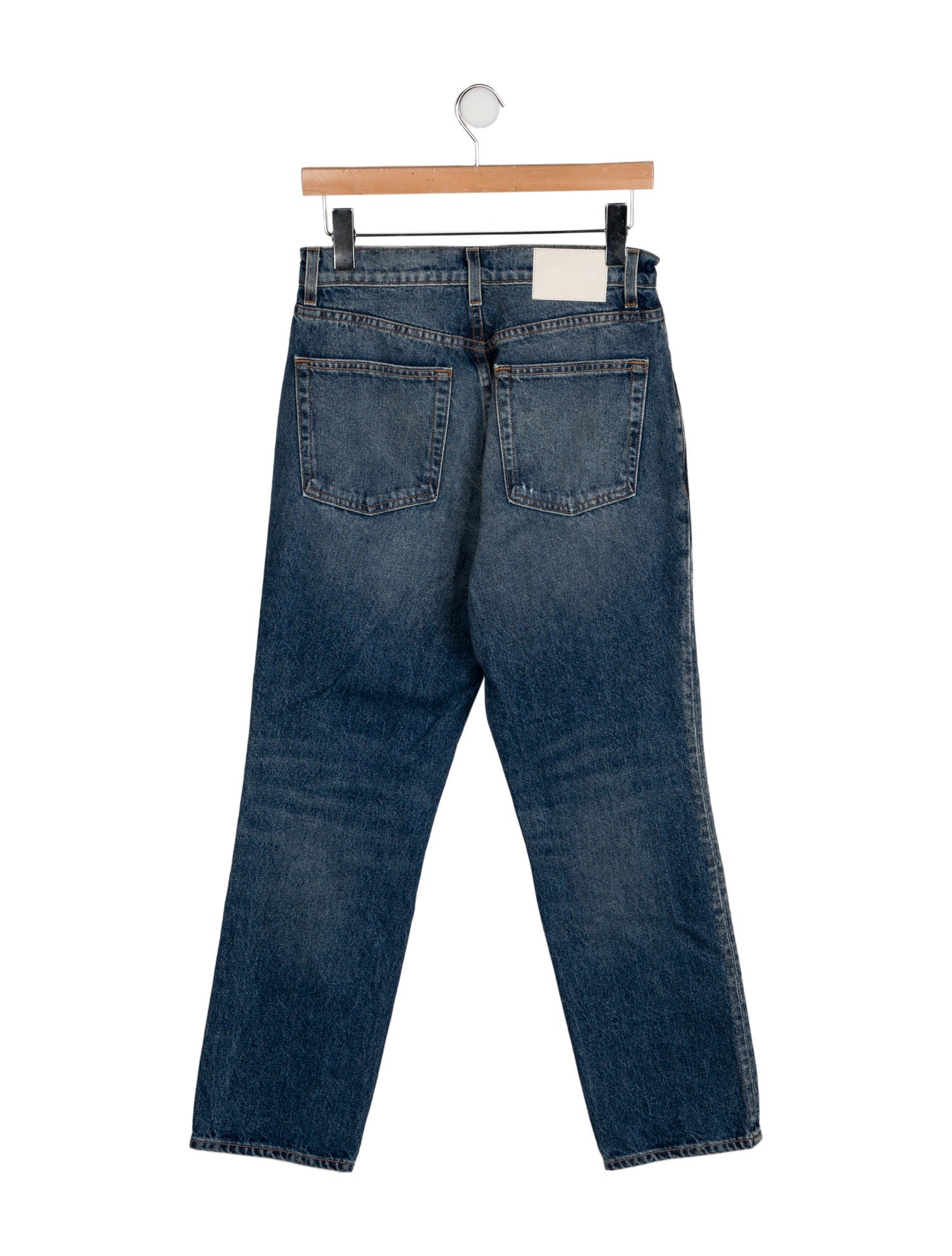 GRLFRND High-Rise Straight Leg Jeans