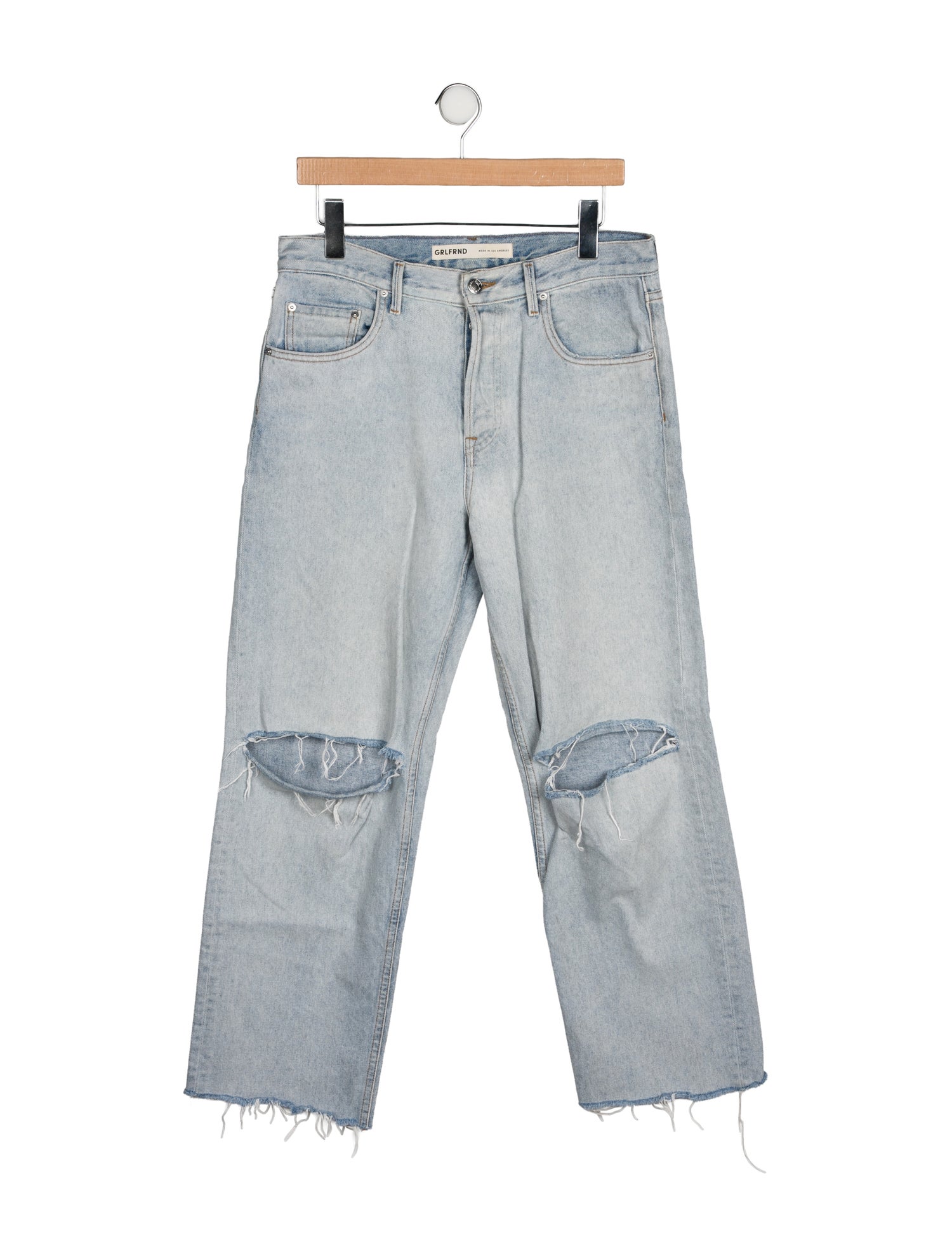 GRLFRND High-Rise Wide Leg Jeans