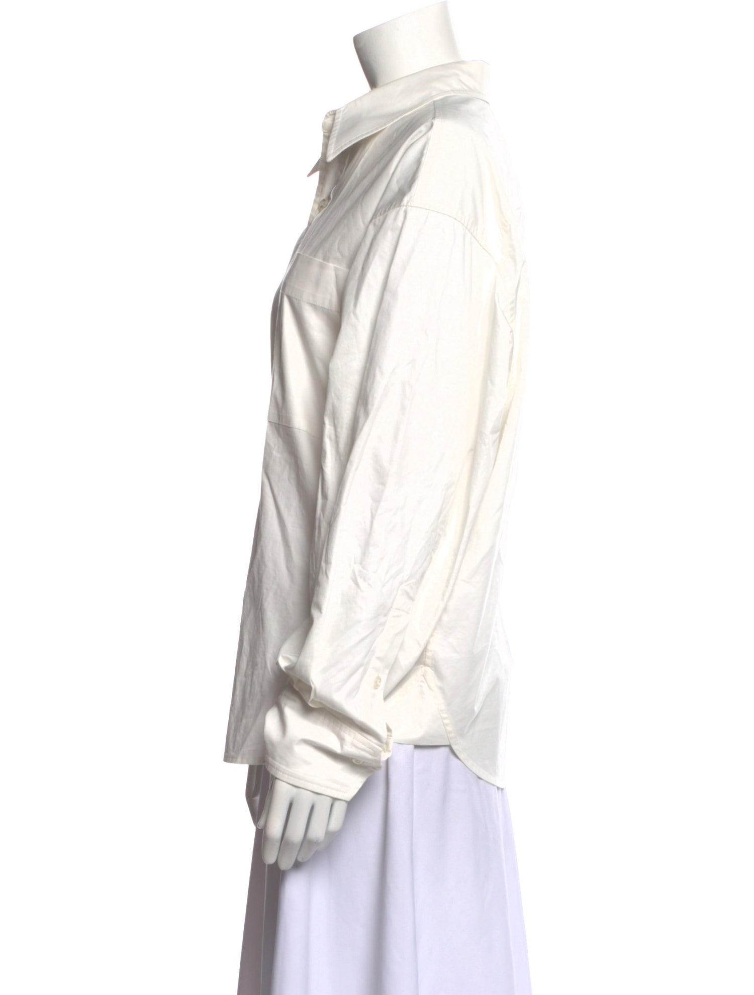 GRLFRND Long Sleeve Button-Up Top