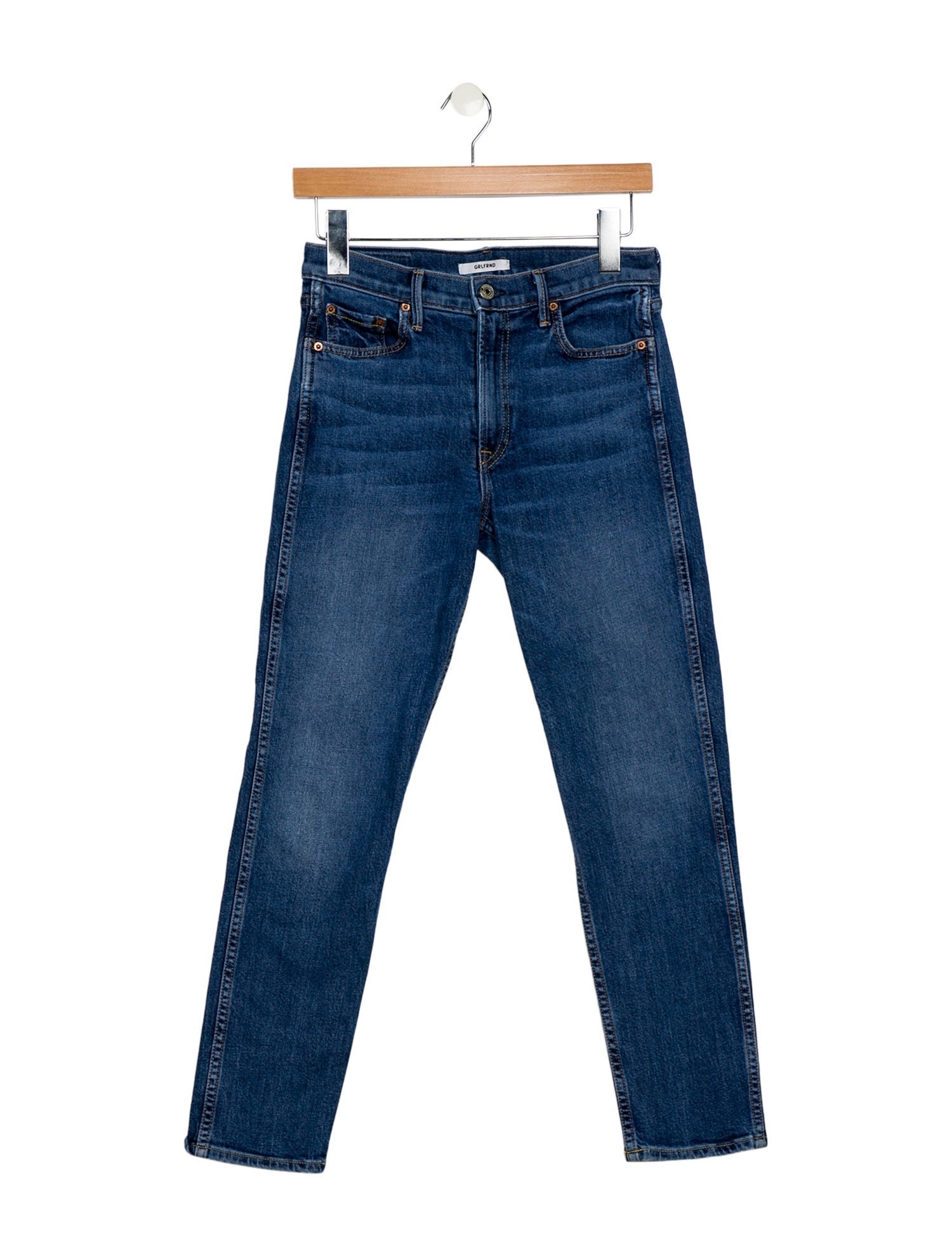 GRLFRND Mid-Rise Skinny Leg Jeans