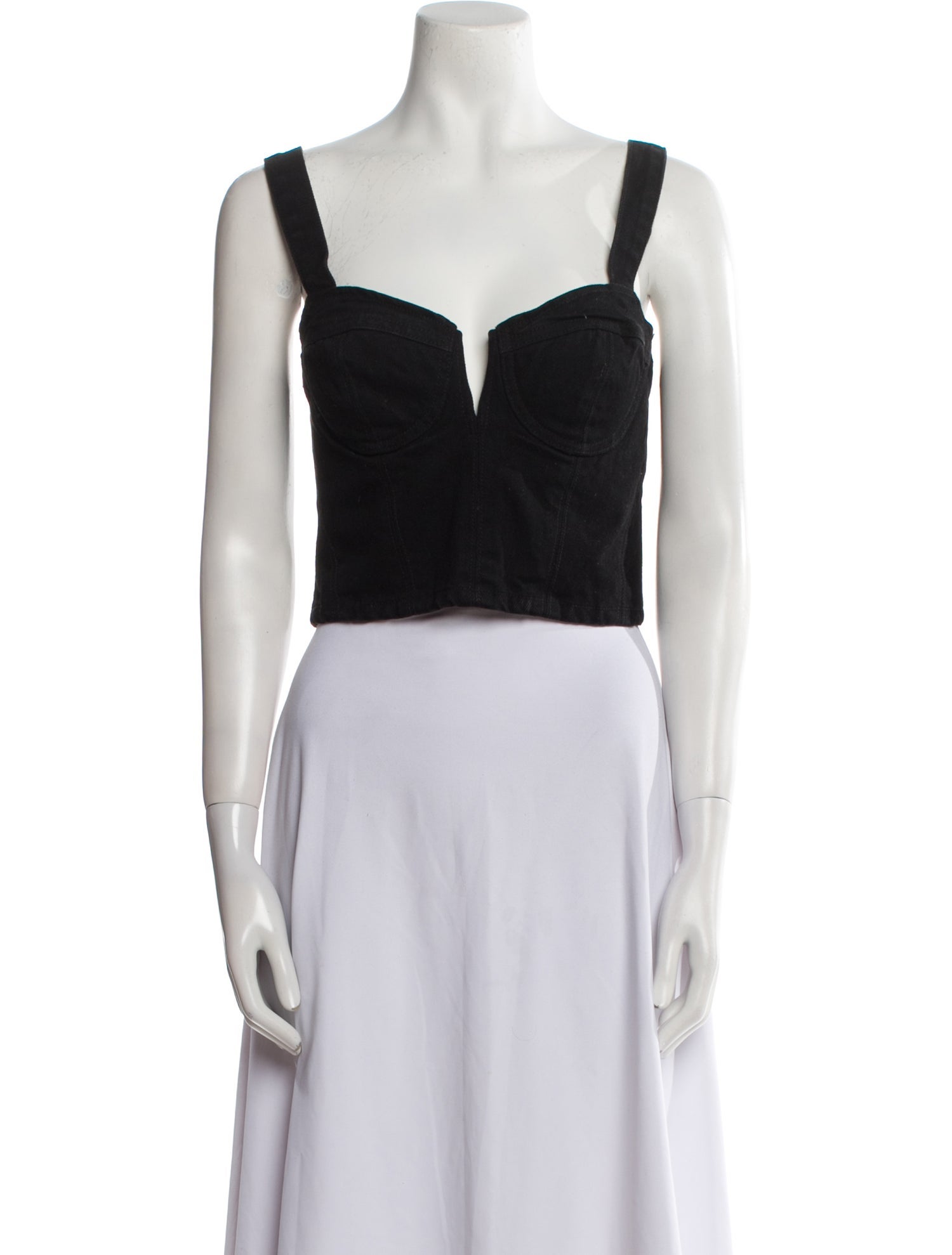 GRLFRND Square Neckline Sleeveless Crop Top