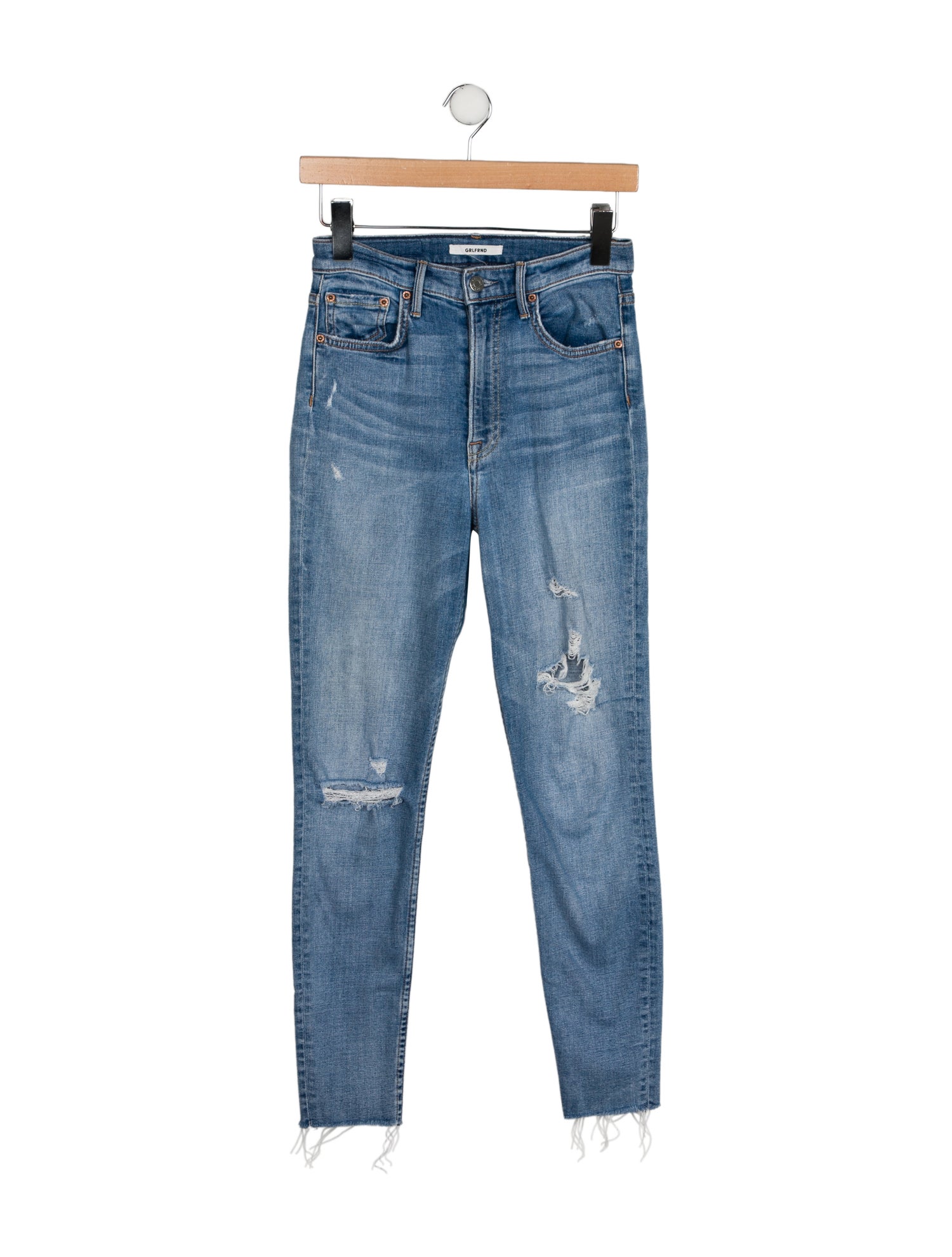 GRLFRND Mid-Rise Skinny Leg Jeans