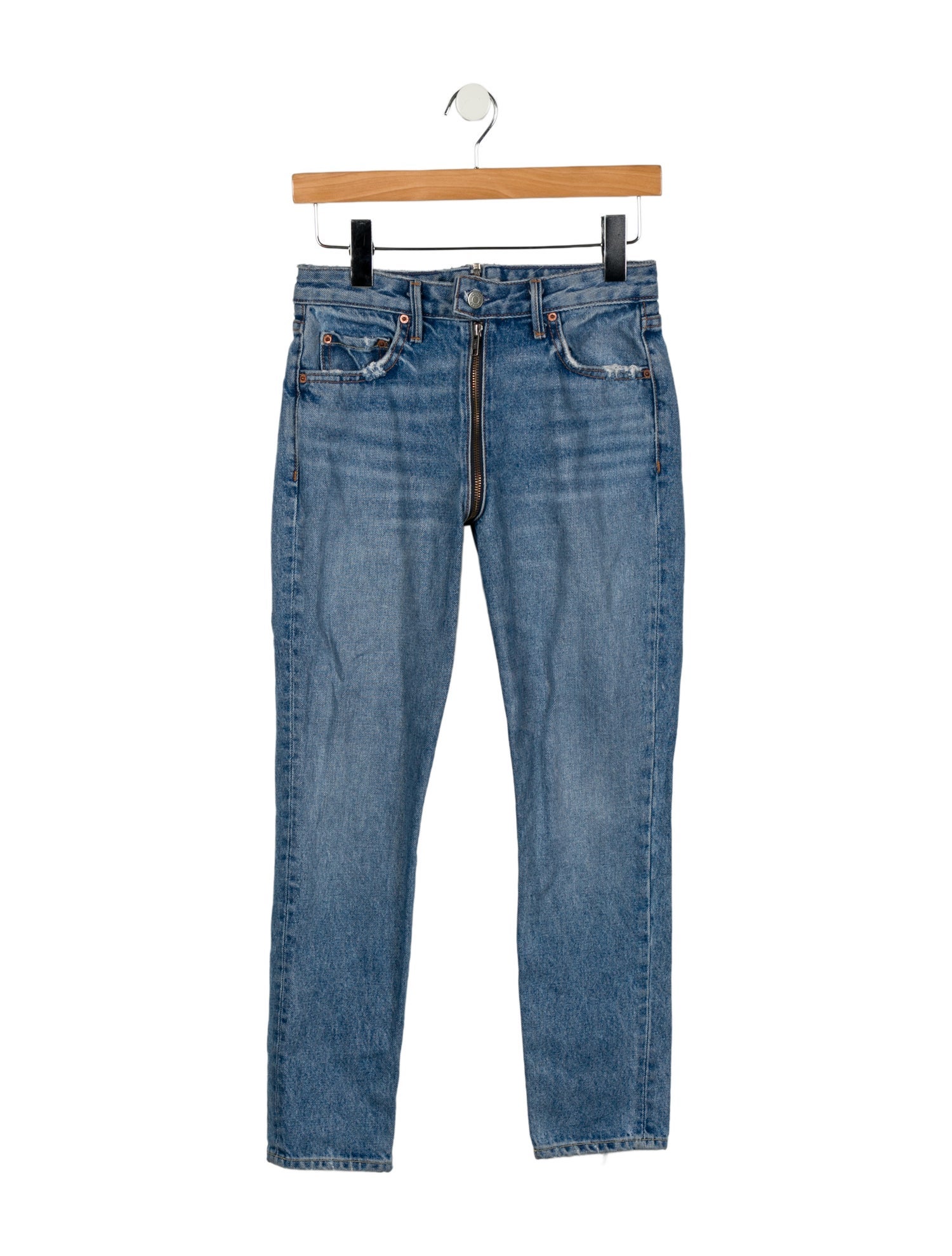 GRLFRND Mid-Rise Skinny Leg Jeans