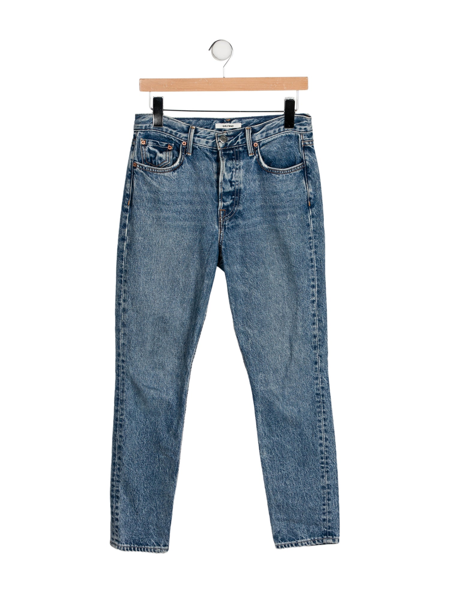GRLFRND Mid-Rise Skinny Leg Jeans