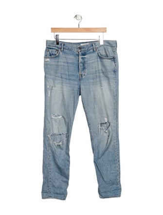 GRLFRND High-Rise Straight Leg Jeans