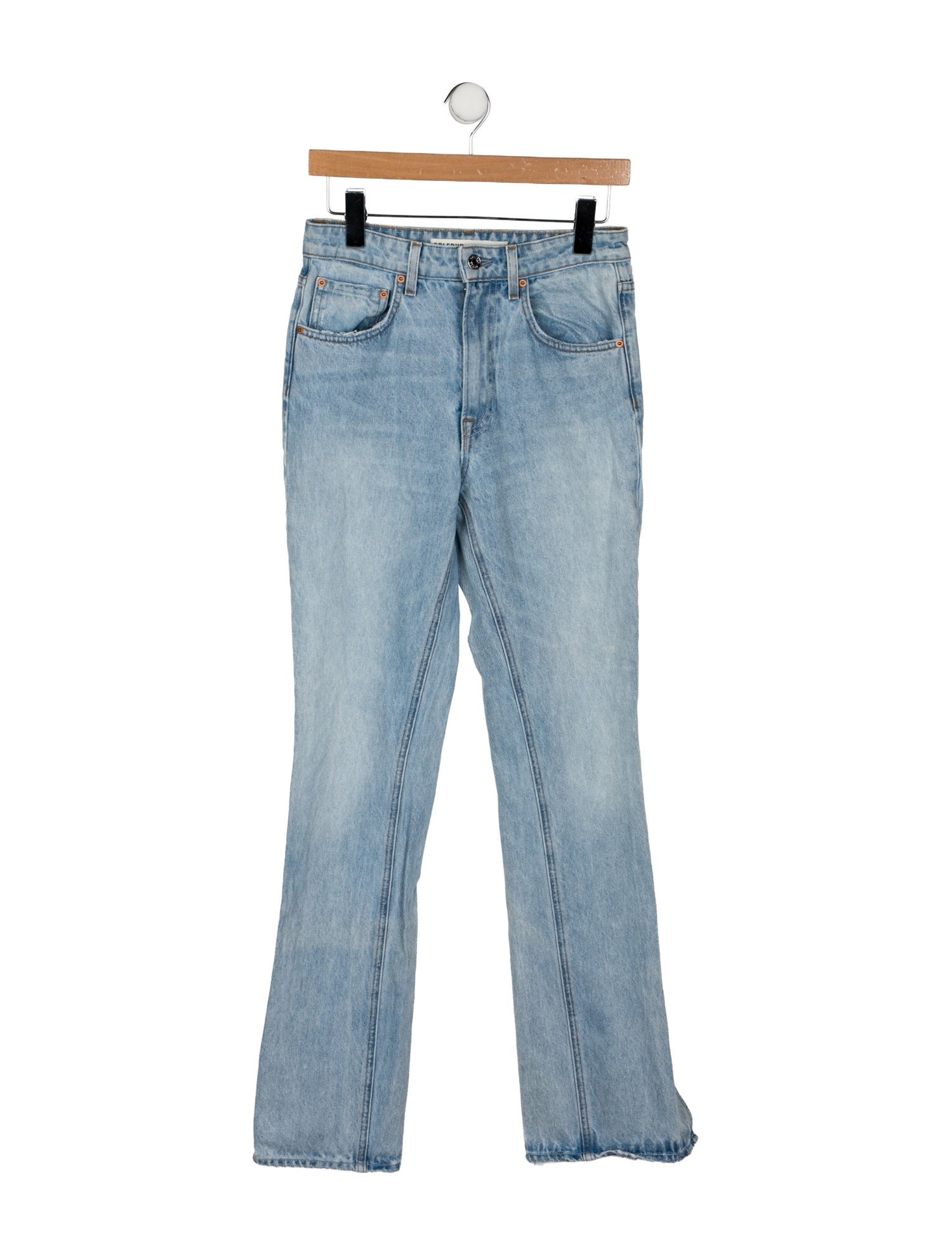 GRLFRND Mid-Rise Straight Leg Jeans