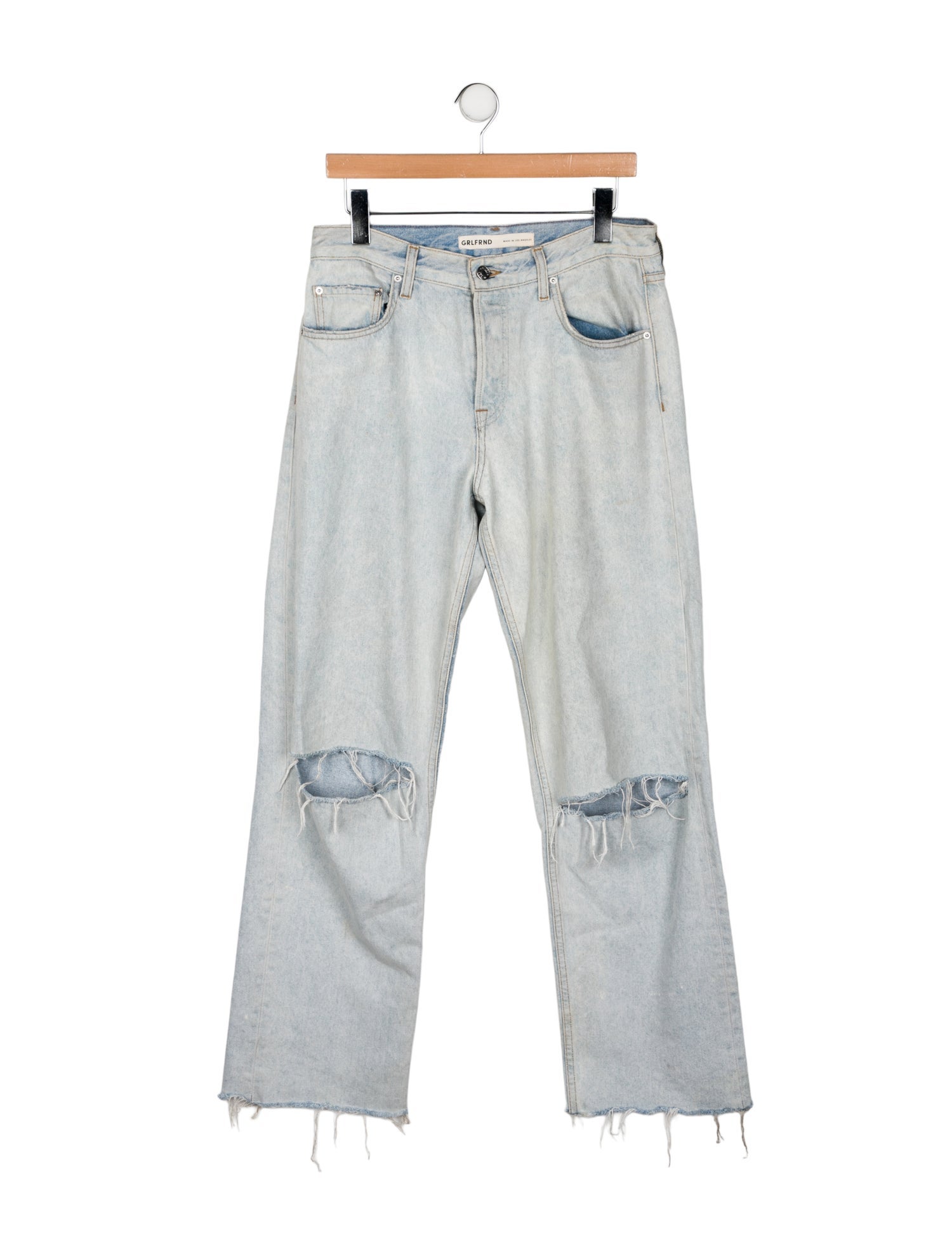 GRLFRND High-Rise Wide Leg Jeans