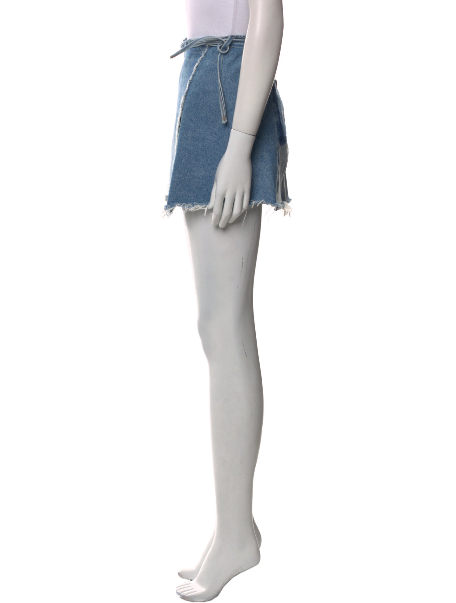 GRLFRND Distressed Accents Mini Skirt