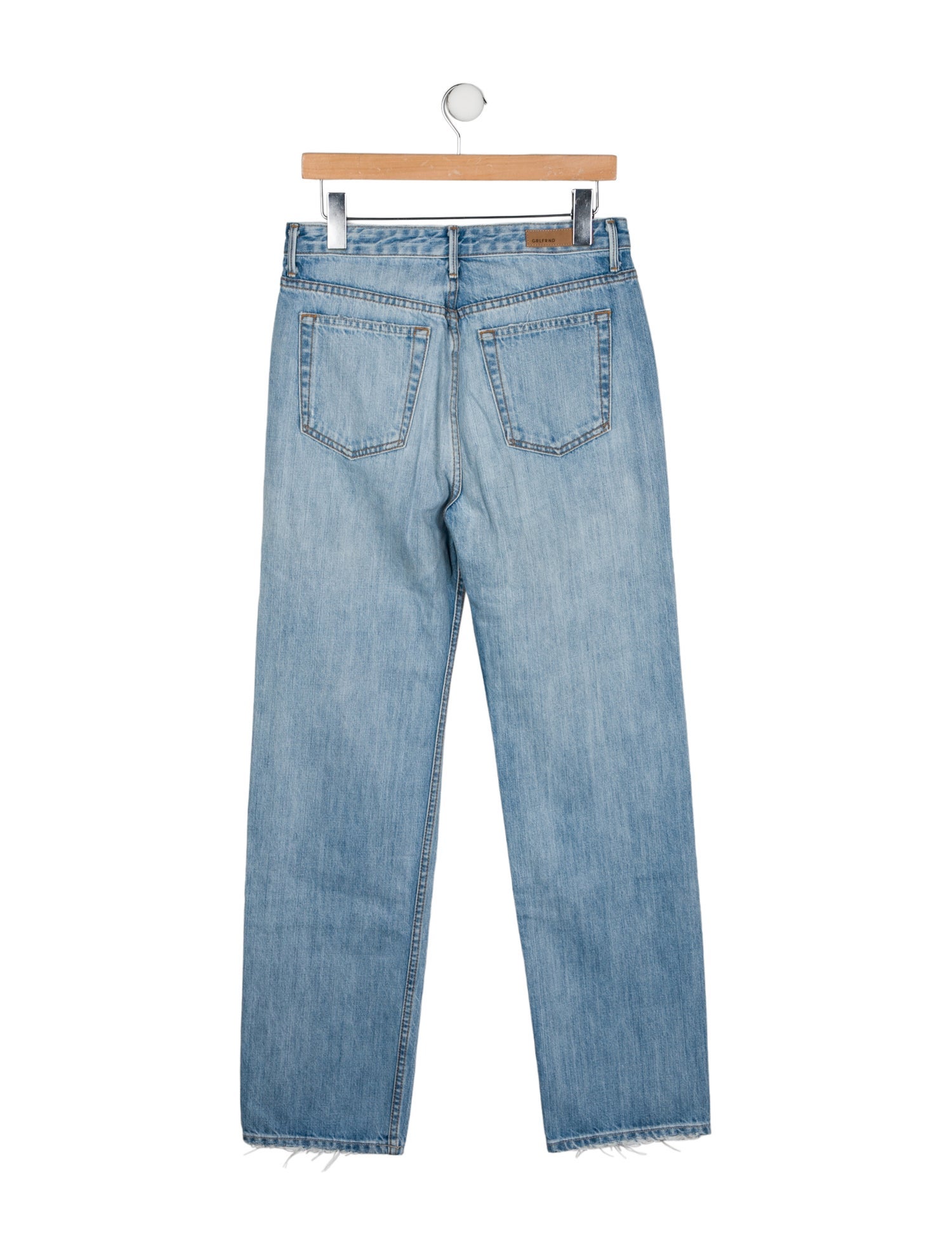 GRLFRND High-Rise Straight Leg Jeans