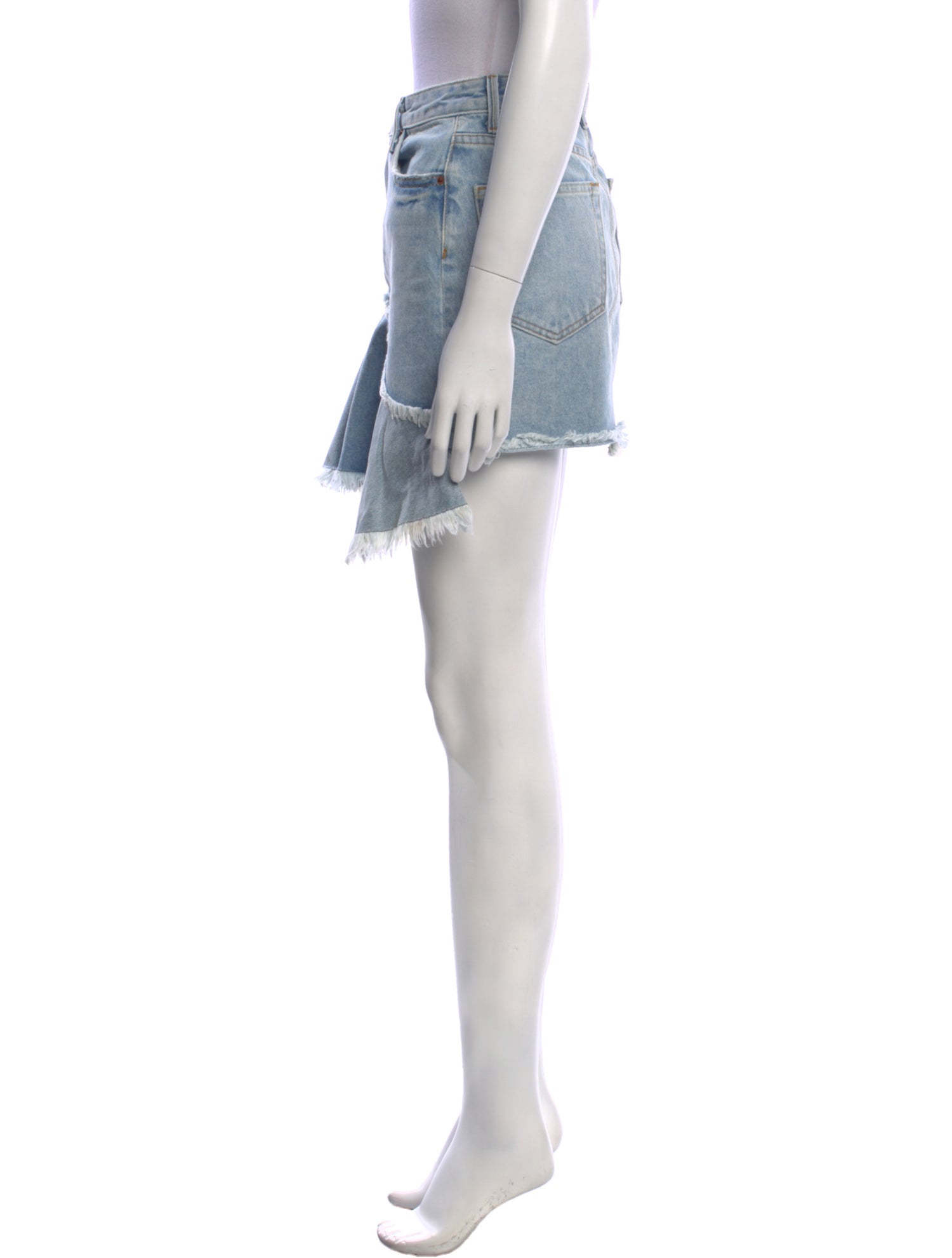 GRLFRND Distressed Accents Mini Skirt