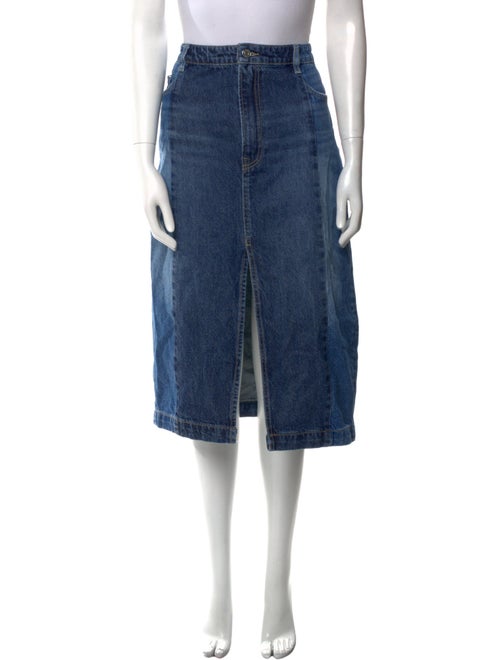 GRLFRND Distressed Accents Midi Length Skirt