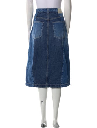 GRLFRND Distressed Accents Midi Length Skirt