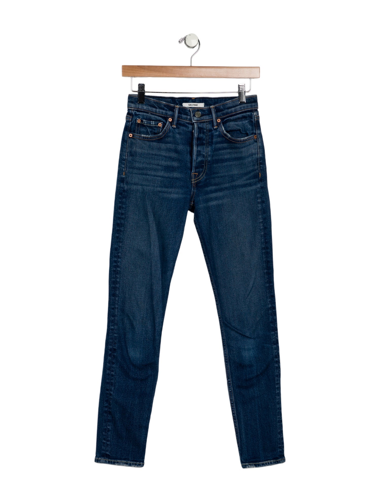 GRLFRND Mid-Rise Skinny Leg Jeans