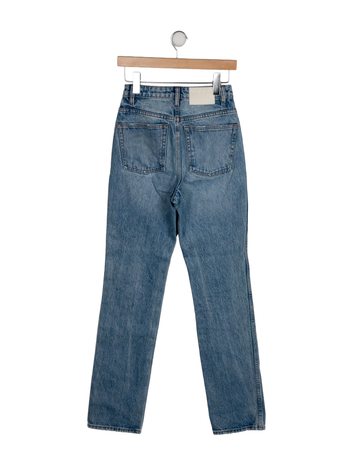 GRLFRND High-Rise Straight Leg Jeans