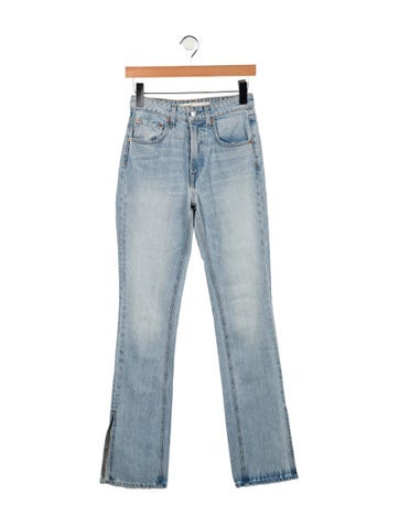 Grlfrnd Jeans Mid-Rise Straight Leg XS