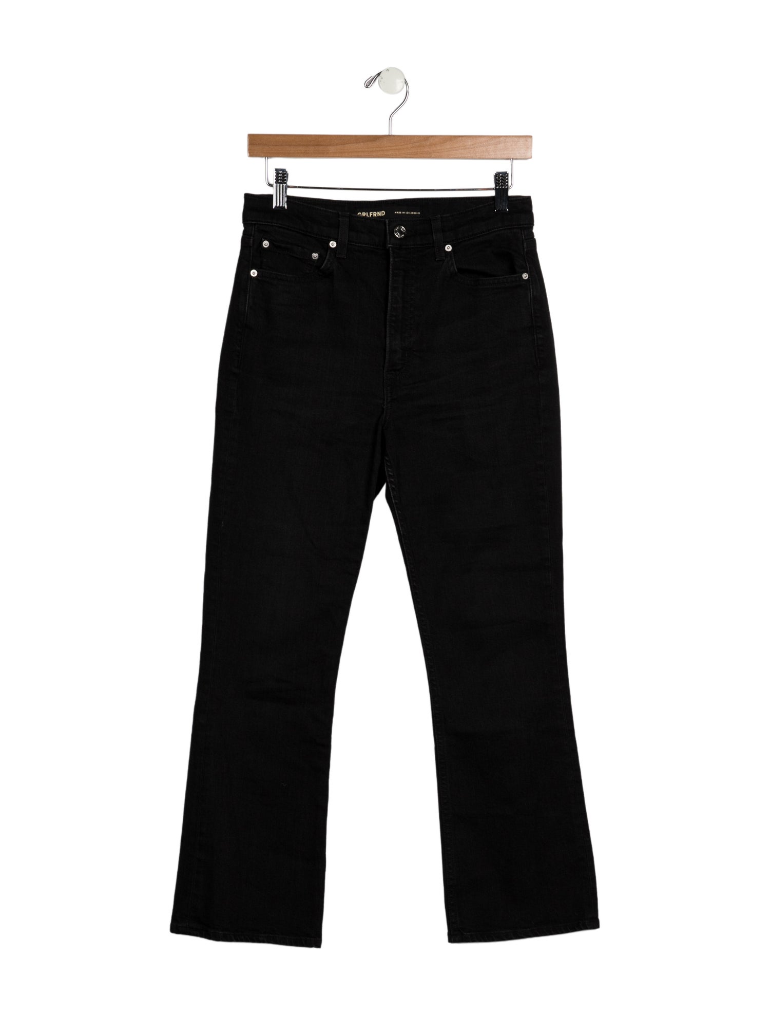 GRLFRND Mid-Rise Straight Leg Jeans