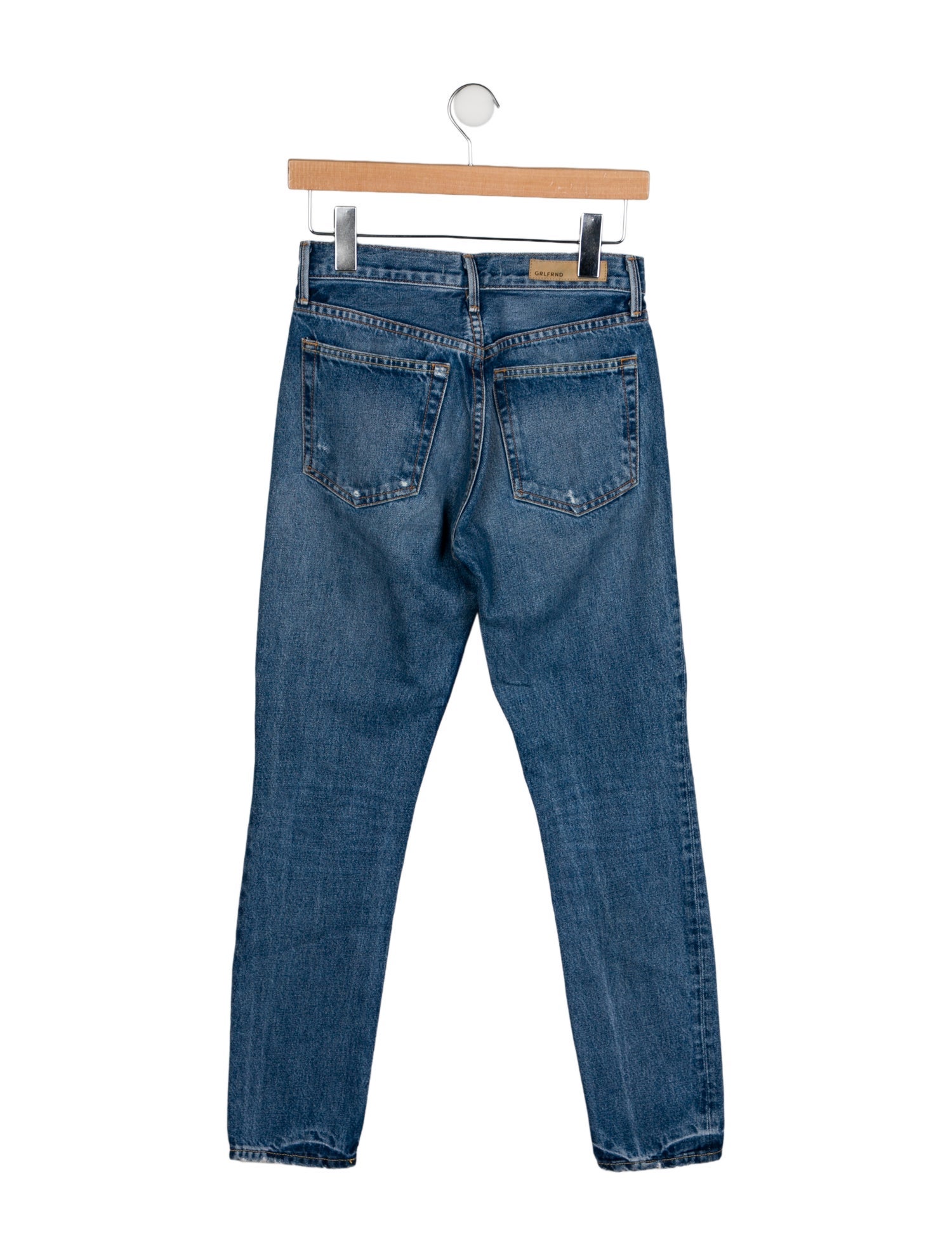 GRLFRND Mid-Rise Skinny Leg Jeans