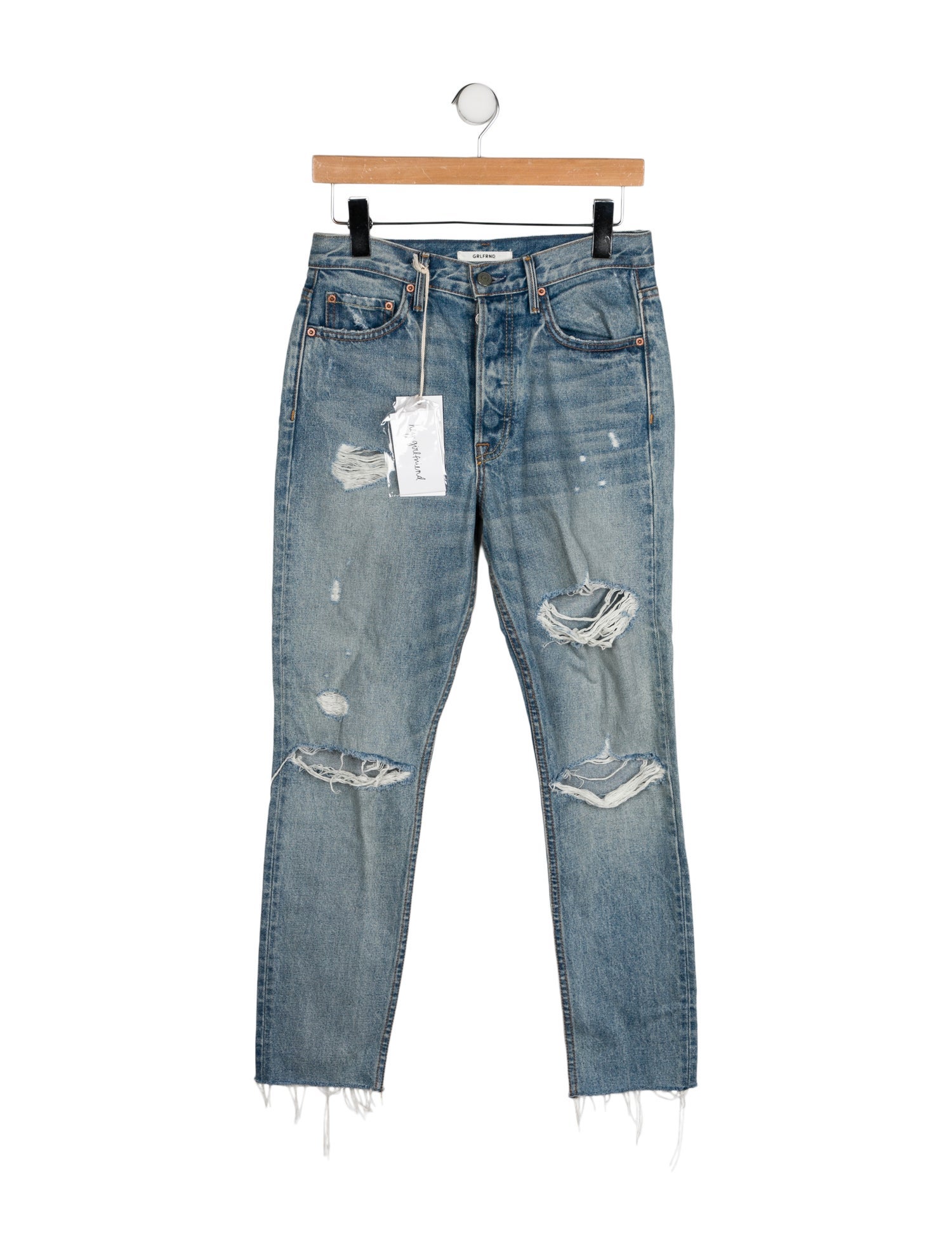 GRLFRND Mid-Rise Skinny Leg Jeans